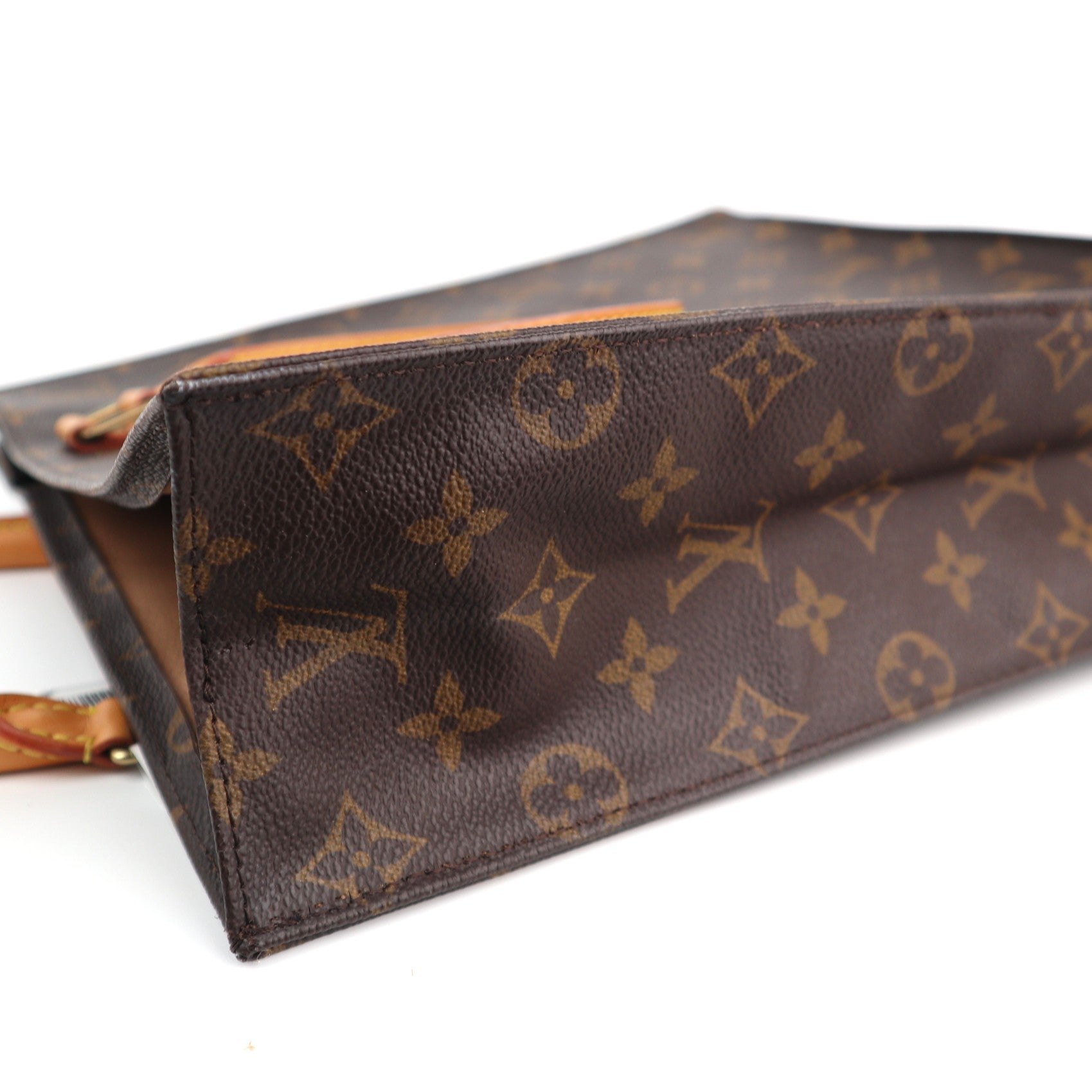 Louis Vuitton Monogram Canvas Sac Plat PM Shoulder Bag C1676R | Pre-Owned Very Good Brown Monogram Canvas