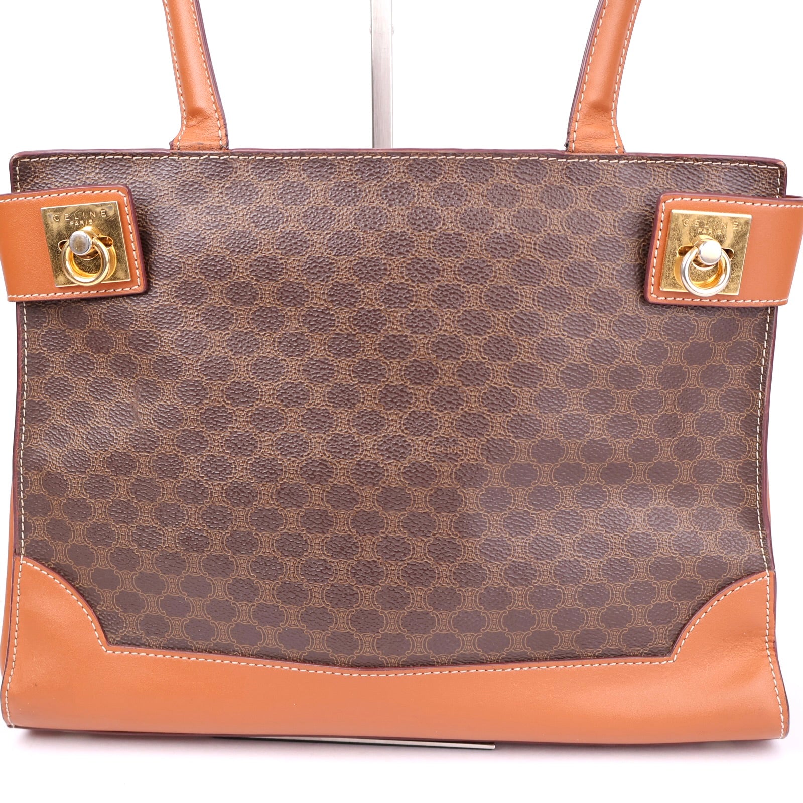 J1365 Céline Celine Brown Tote Bag Leather- Pre Owned