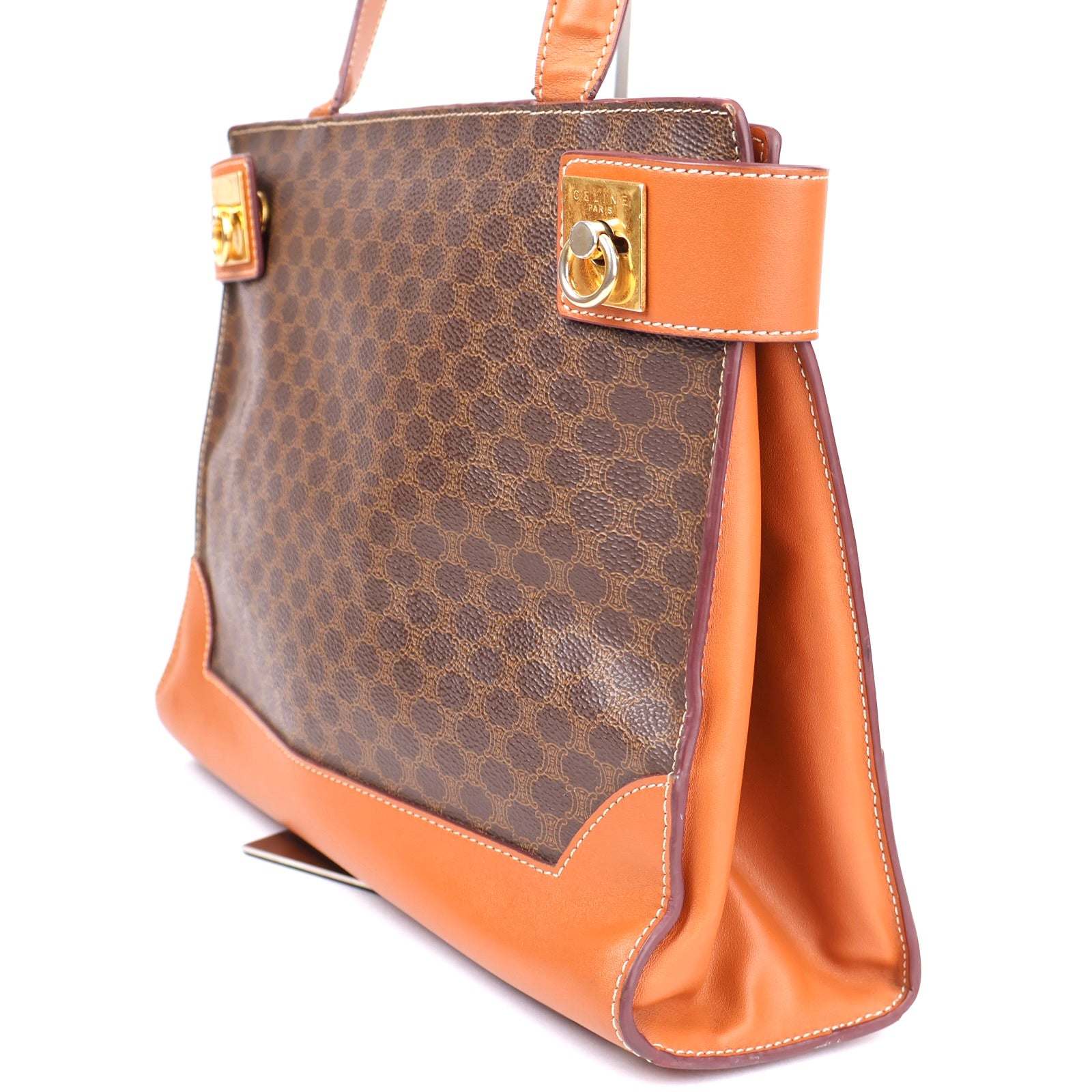 J1365 Céline Celine Brown Tote Bag Leather- Pre Owned