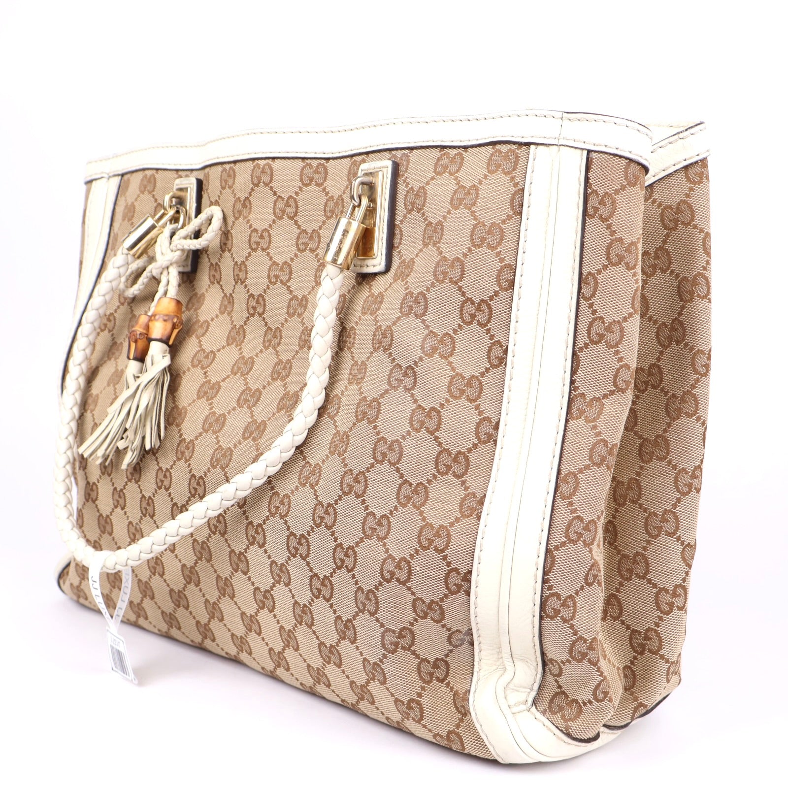 J1371 Gucci Medium GG Canvas Bella Tote Bag- Pre Owned