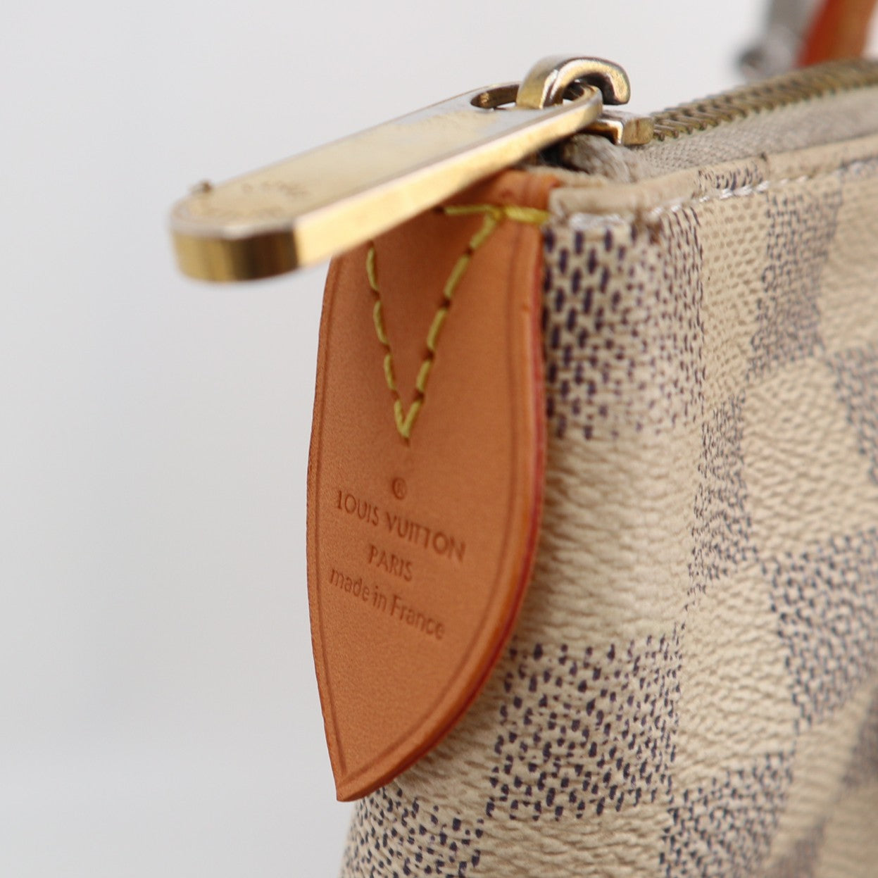 Louis Vuitton Damier Azur Totally Canvas Totally MM Shoulder Bag C1681R# | Pre-Owned Very Good Brown Damier Canvas