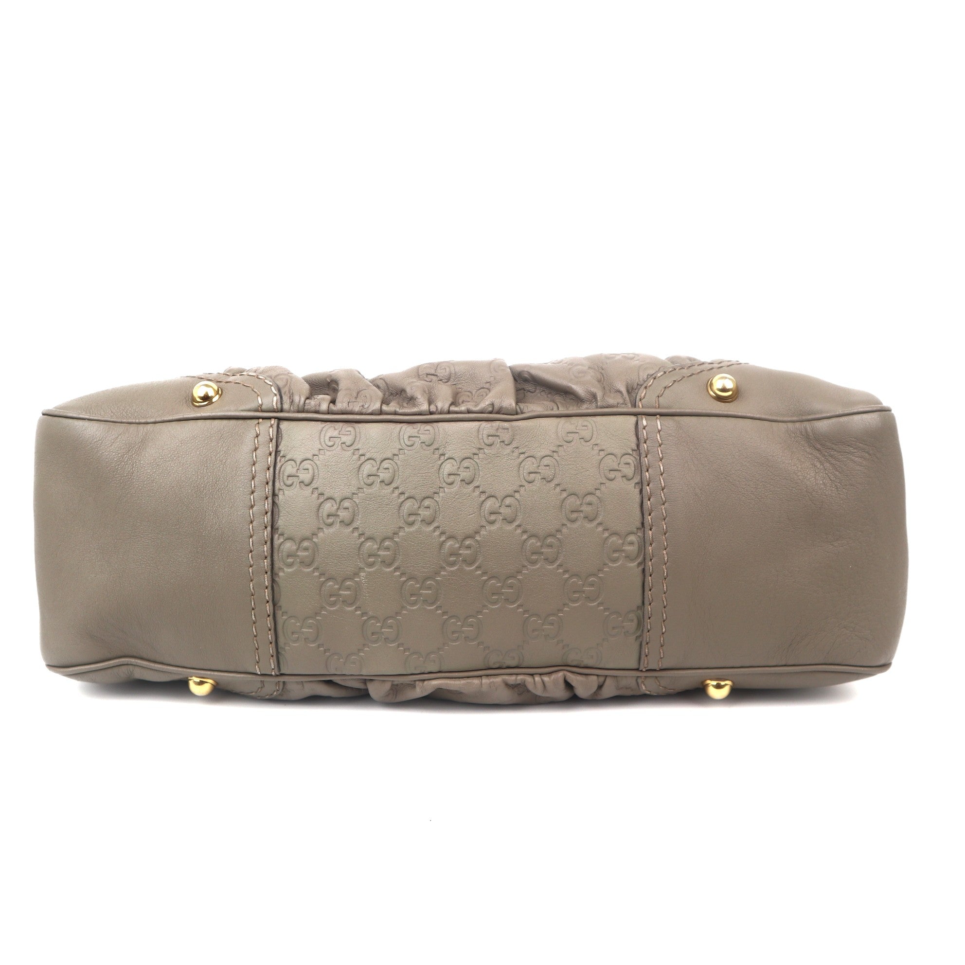 C1104 Gucci Bouvier leather in Grey handbag -Pre Owned