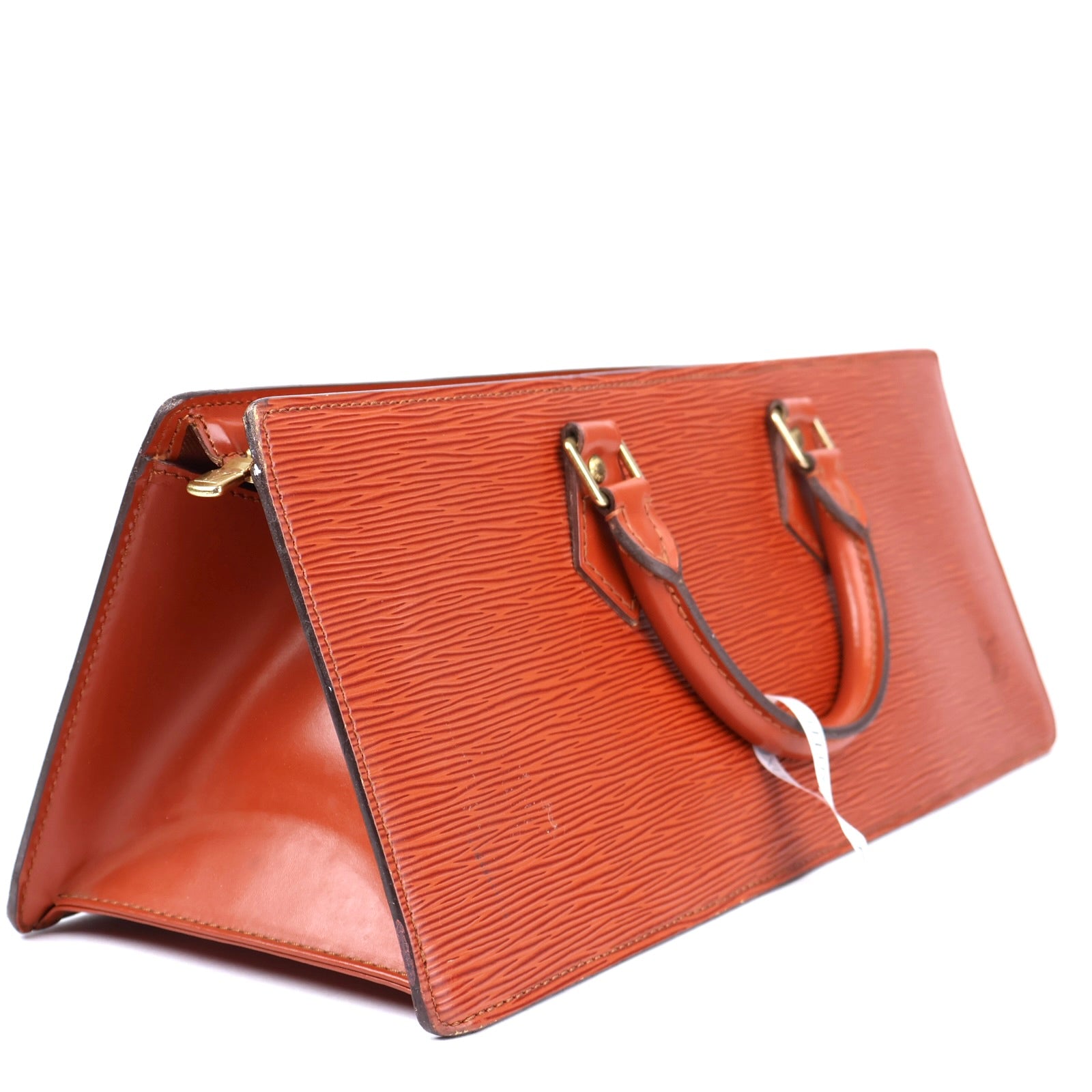 J1361 Louis Vuitton Rust brown Epi Leather Sac Triangle Tricot Bag- Pre Owned