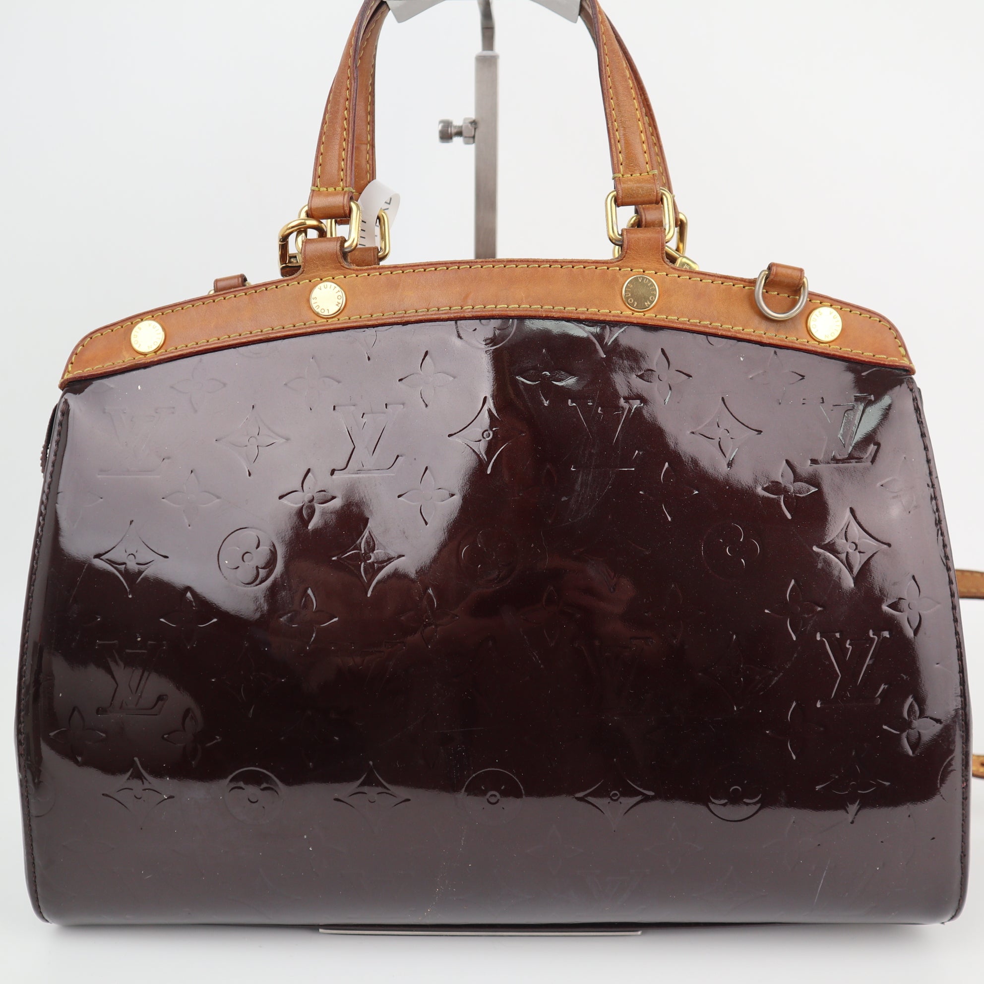Louis Vuitton Amarante Monogram Vernis Brea MM Shoulder Bag C1686 | Pre-Owned Good Brown Monogram Canvas