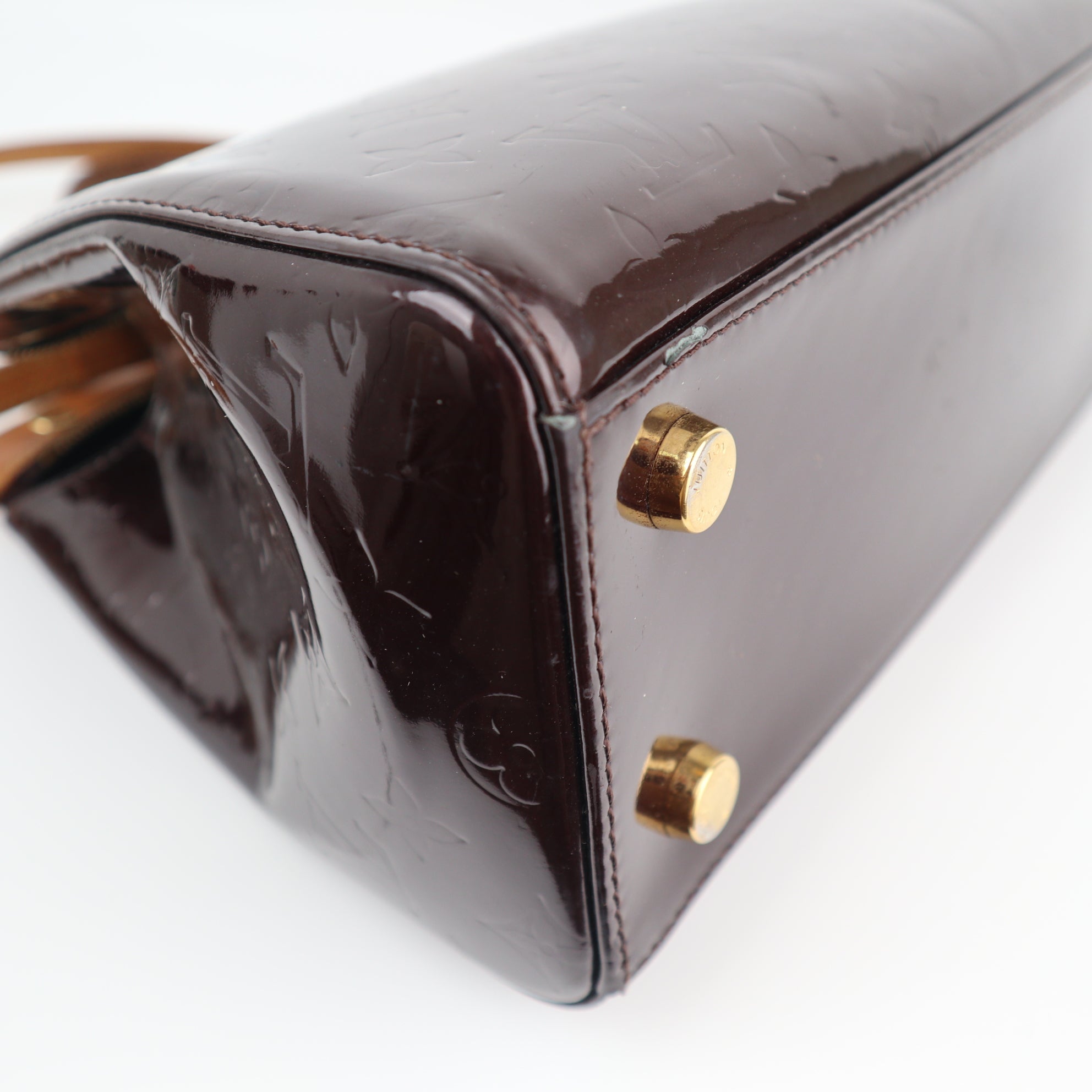 Louis Vuitton Amarante Monogram Vernis Brea MM Shoulder Bag C1686 | Pre-Owned Good Brown Monogram Canvas