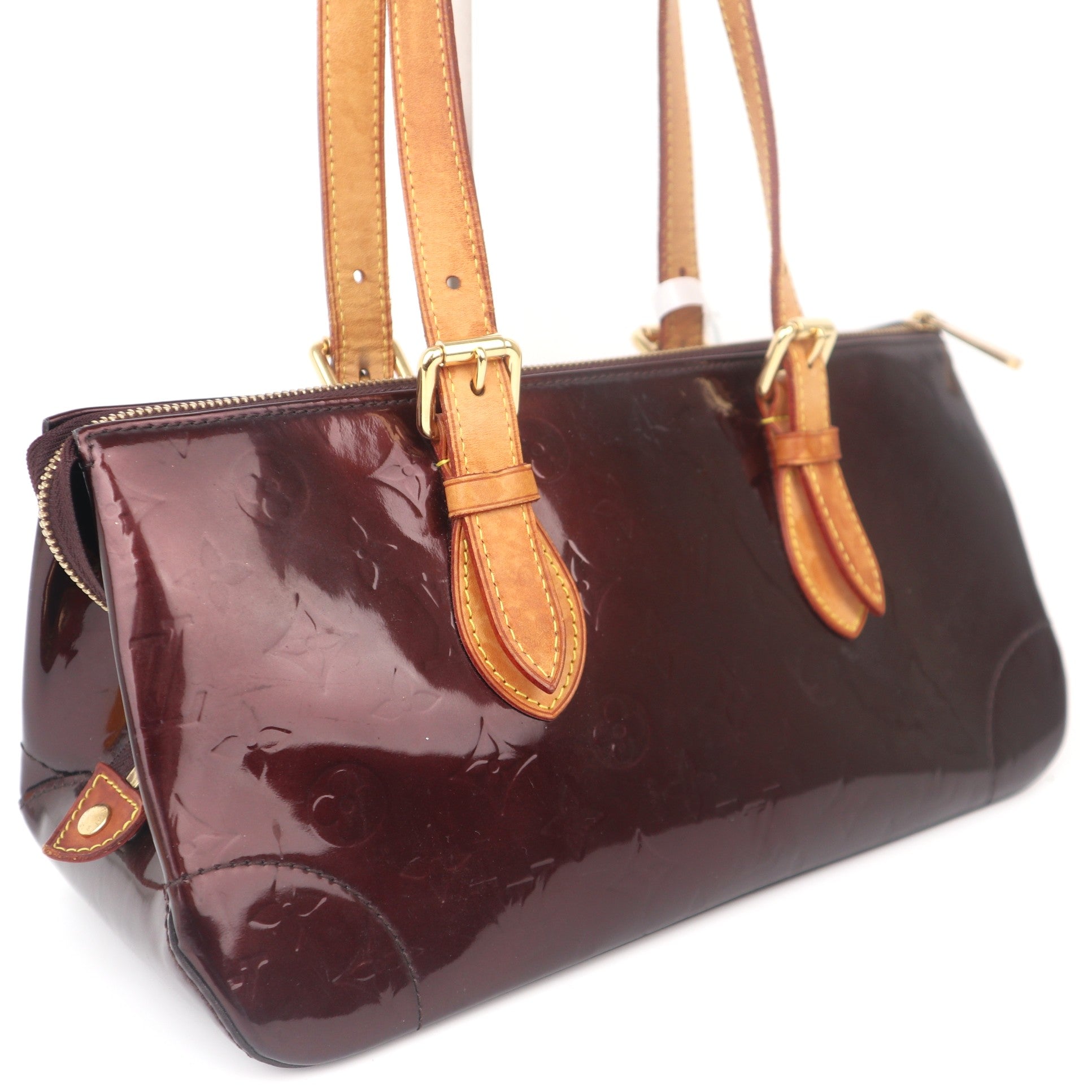 C1108 Louis Vuitton Amarante Monogram Vernis Rosewood Avenue Shoulder Bag-Pre Owned