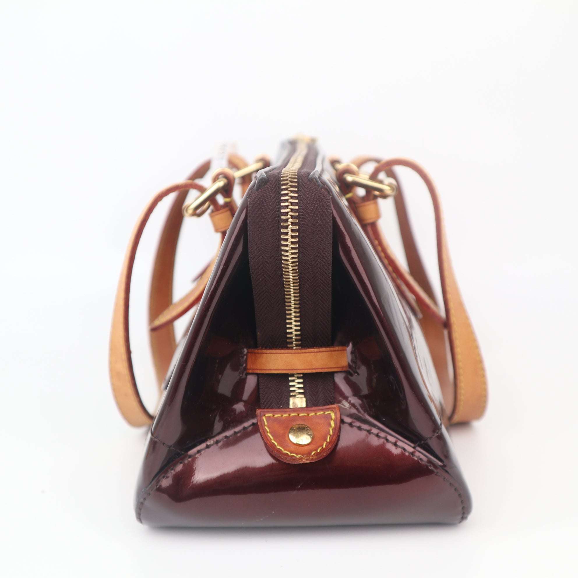 C1108 Louis Vuitton Amarante Monogram Vernis Rosewood Avenue Shoulder Bag-Pre Owned