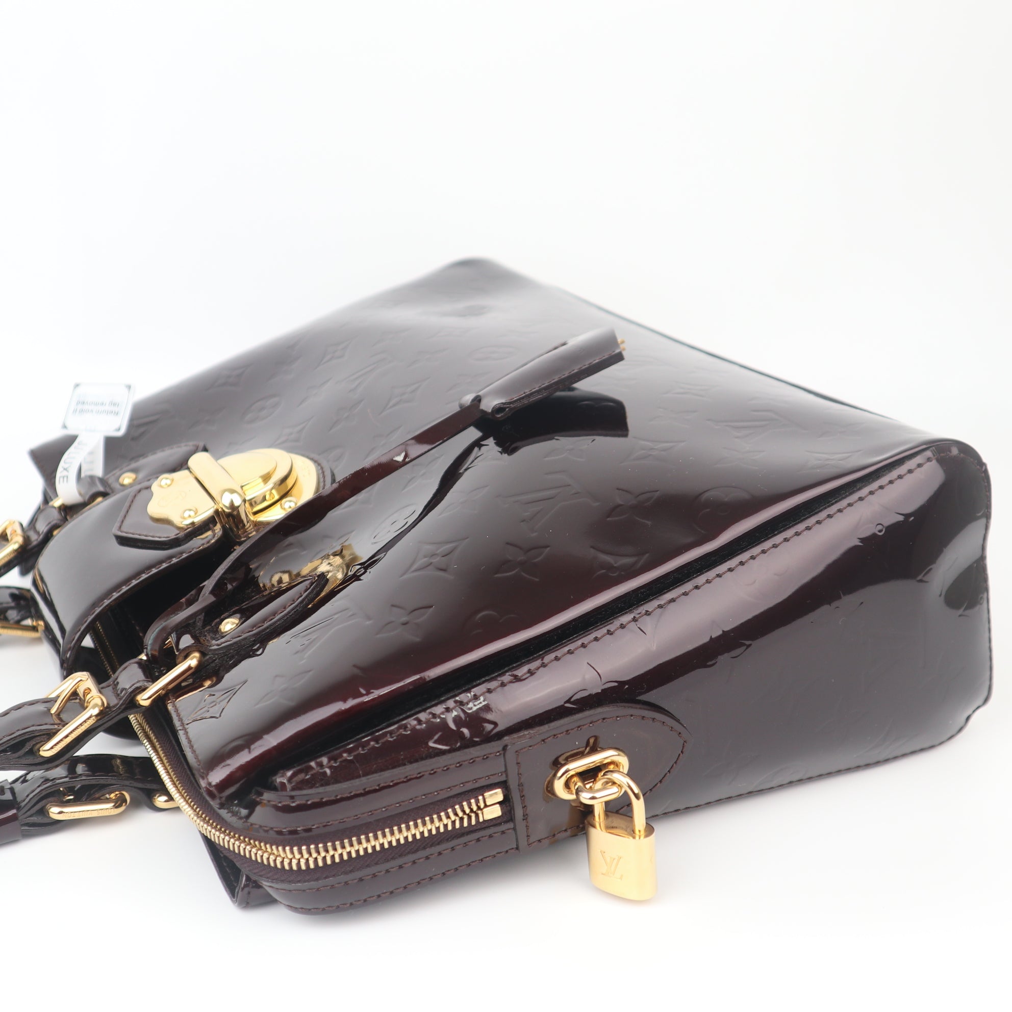 C1109 Louis Vuitton Amarante Monogram Vernis Melrose Avenue Bag-Pre Owned