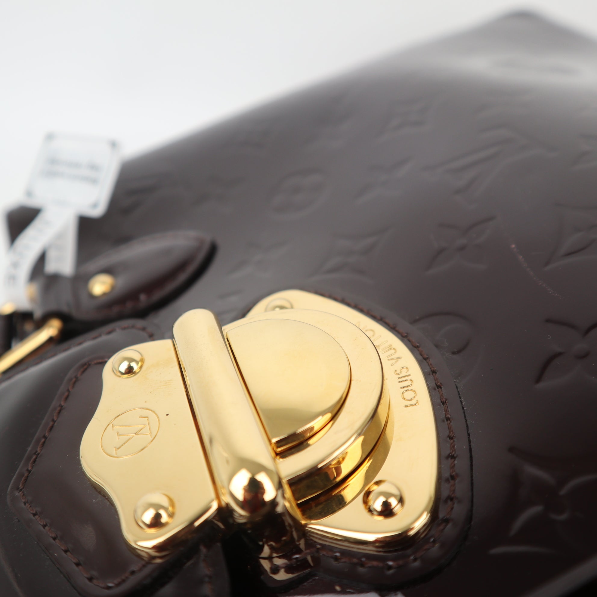 C1109 Louis Vuitton Amarante Monogram Vernis Melrose Avenue Bag-Pre Owned
