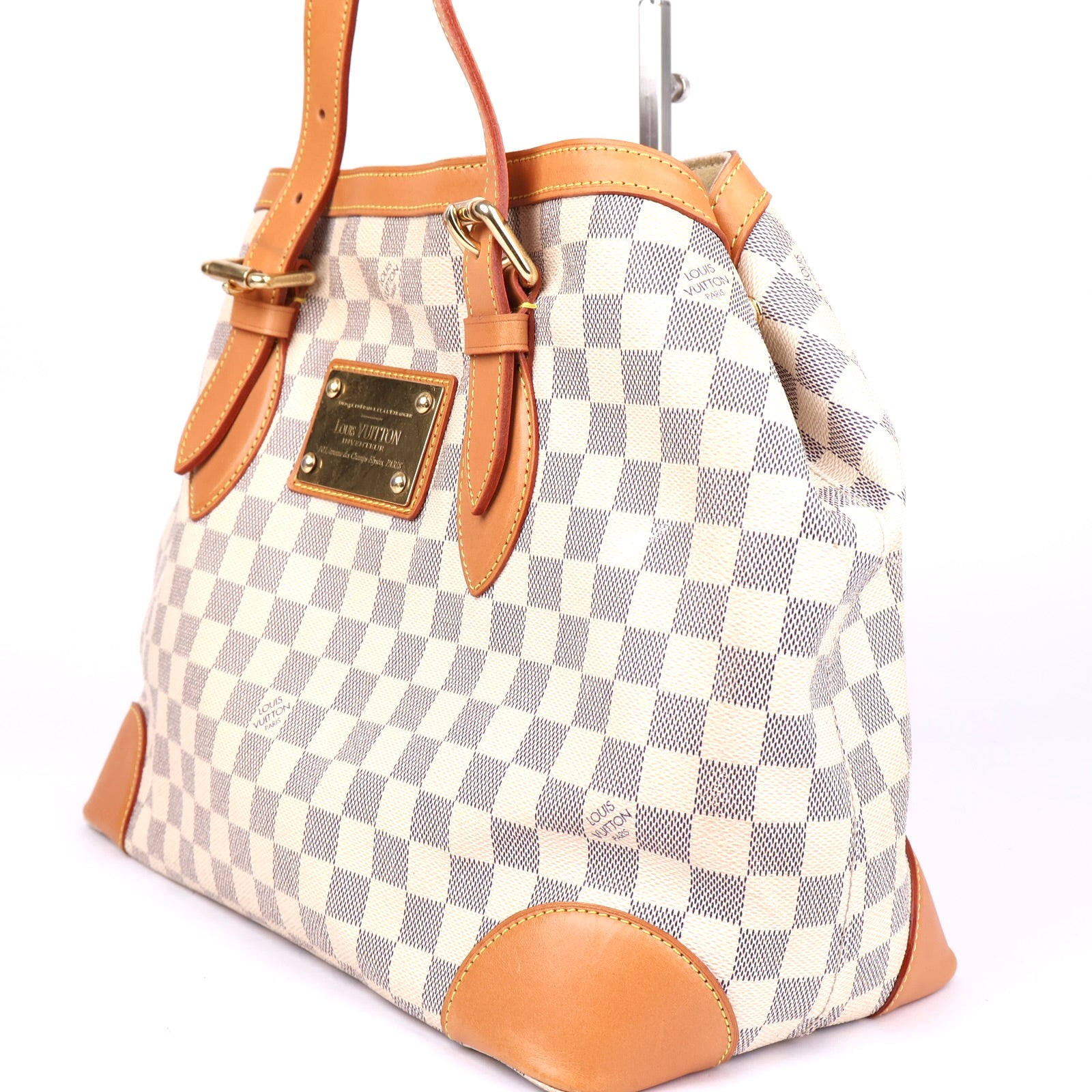 J1354 Louis Vuitton Damier Azur Hampstead Shoulder Bag- Pre Owned