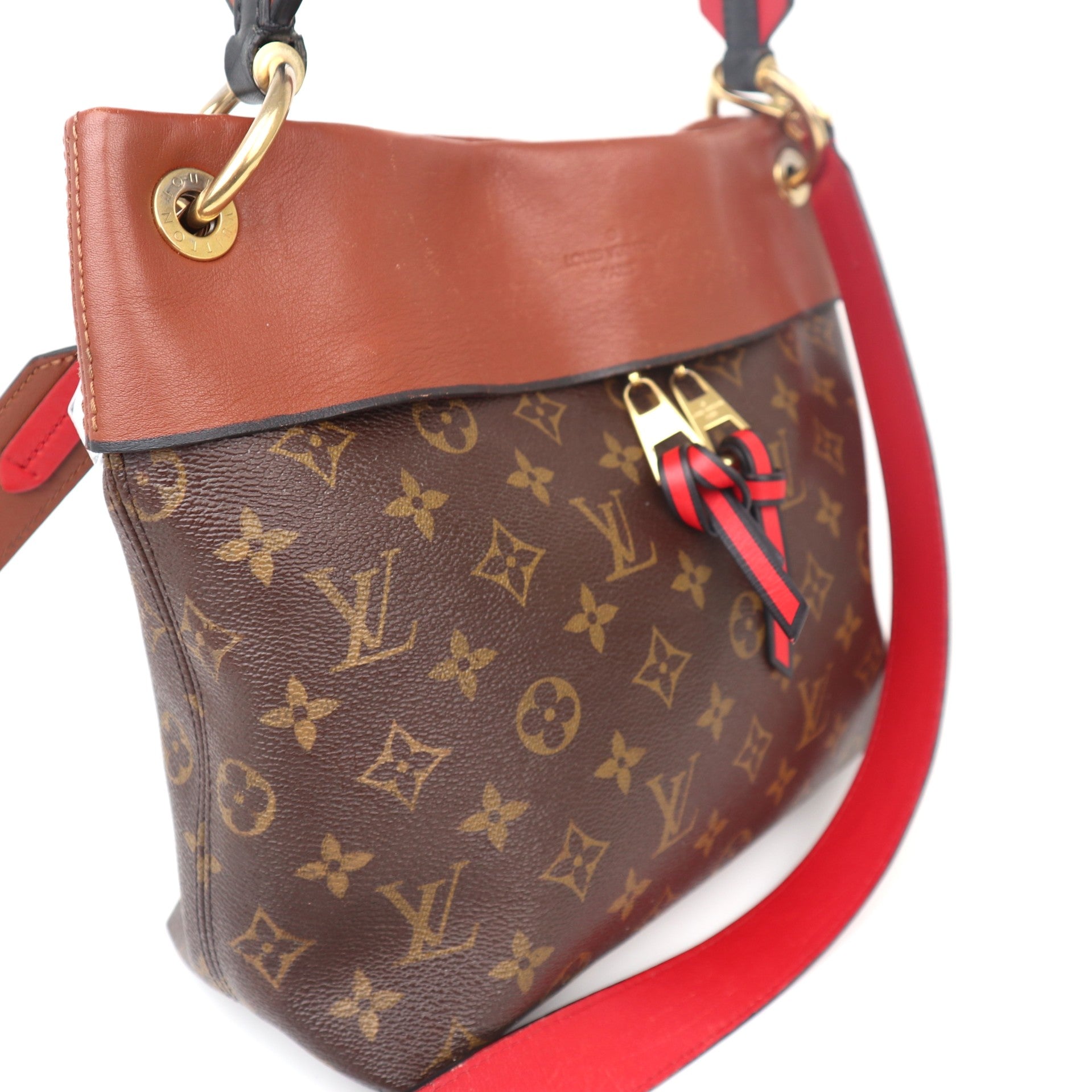 C1114 Louis Vuitton Caramel Monogram Canvas Tuileries Tote Bag- Pre Owned