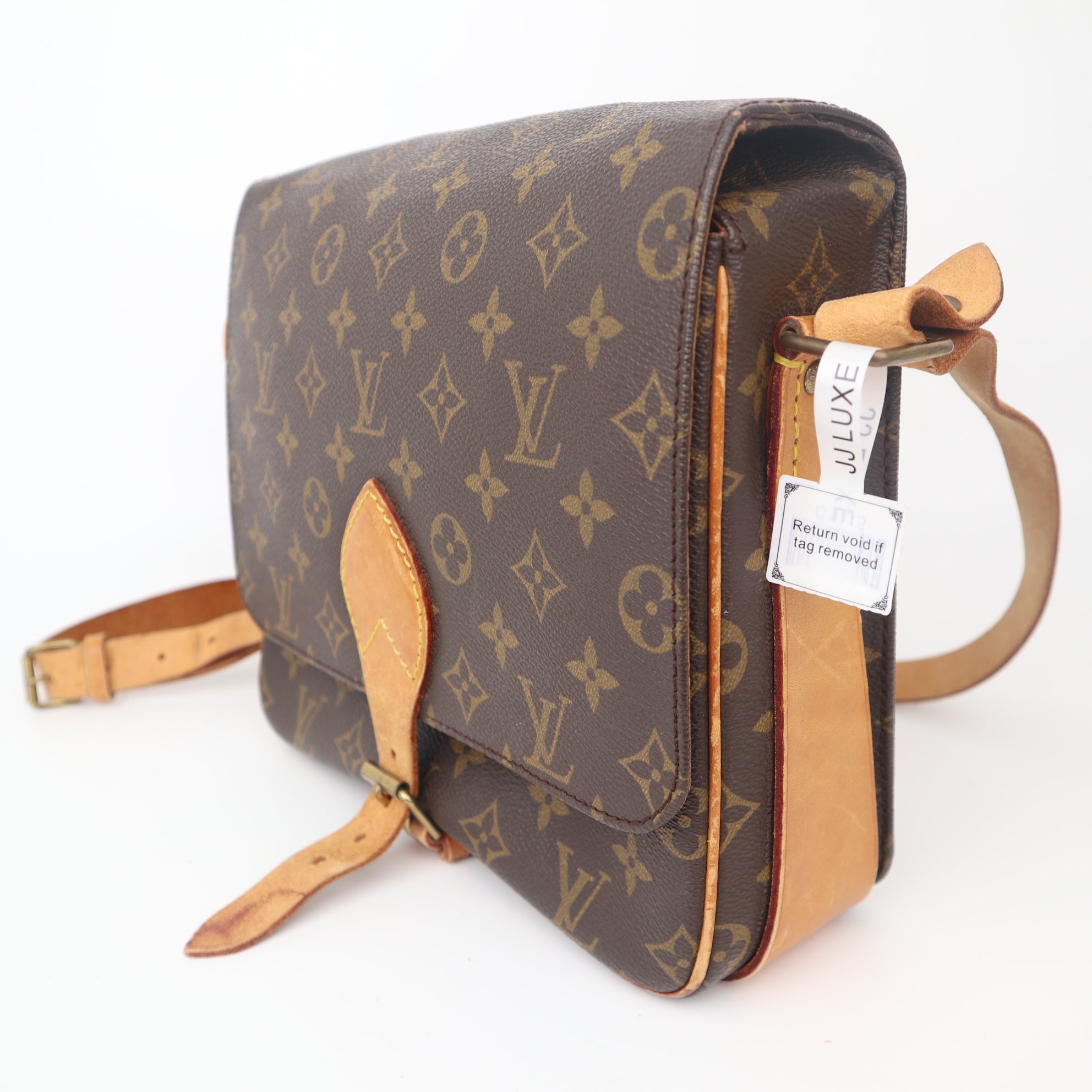 C1115 Louis Vuitton Cartesier Monogram Shoulder Bag-Pre Owned