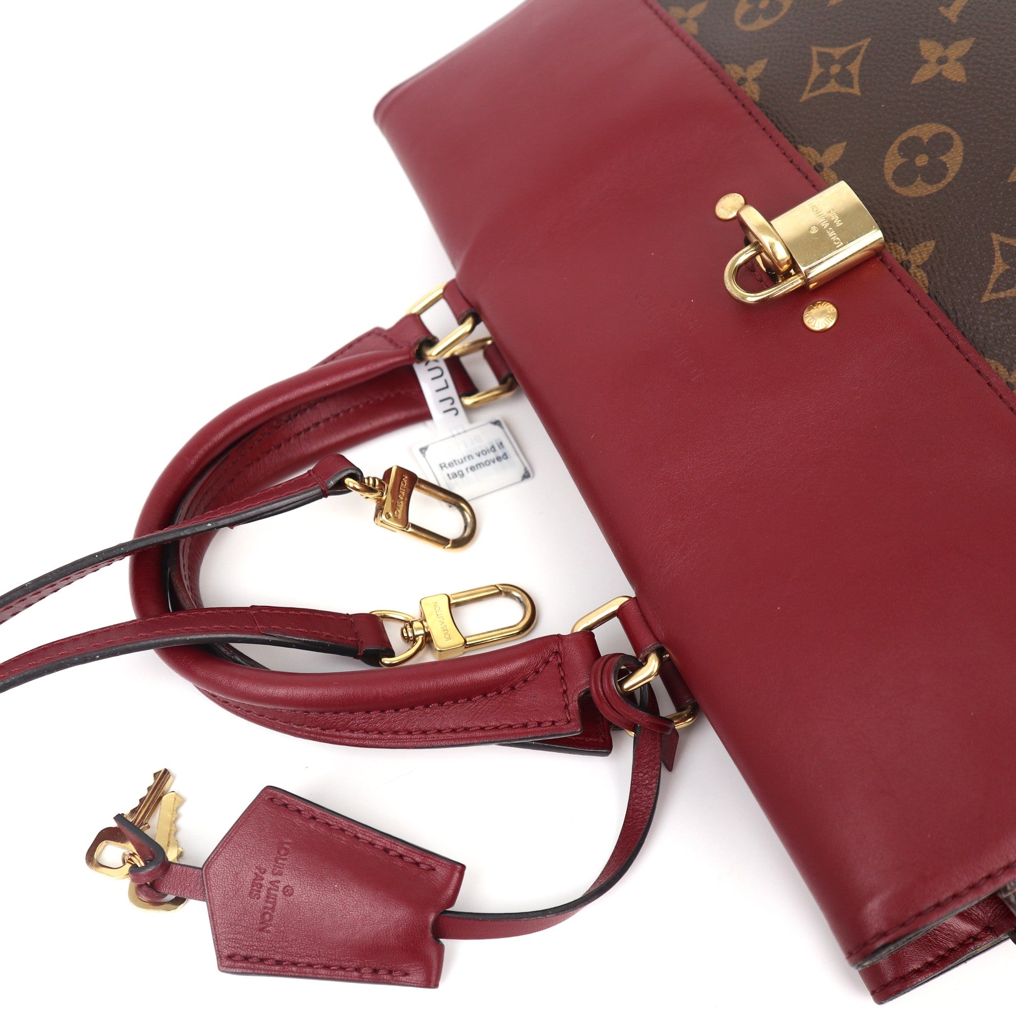 C1116 Louis Vuitton Monogram Burgundy Venus Bag-Pre Owned
