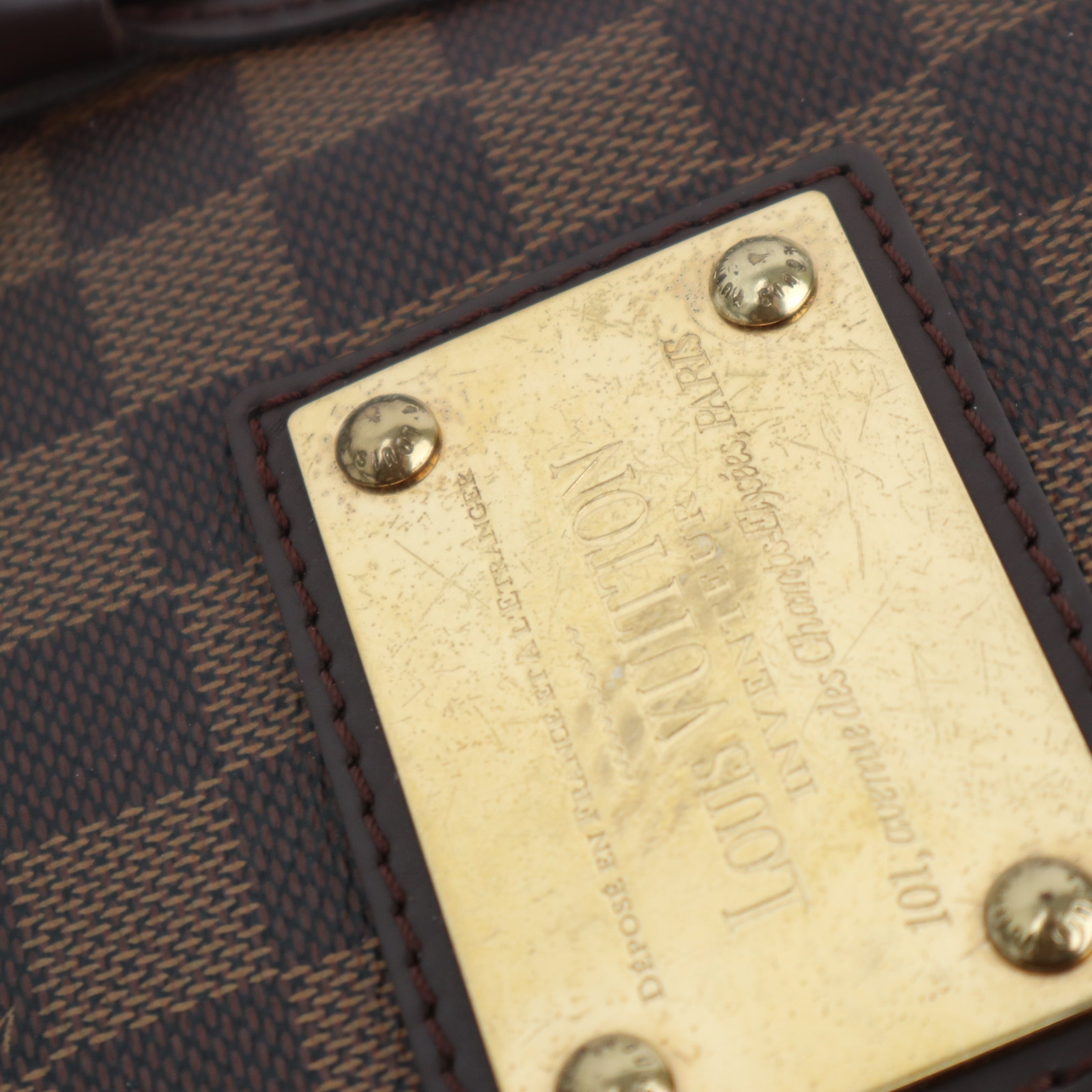 Louis Vuitton Hampstead GM Damier Ebene Shoulder Bag C1701R | Pre-Owned Excellent Brown Damier Ebene Canvas