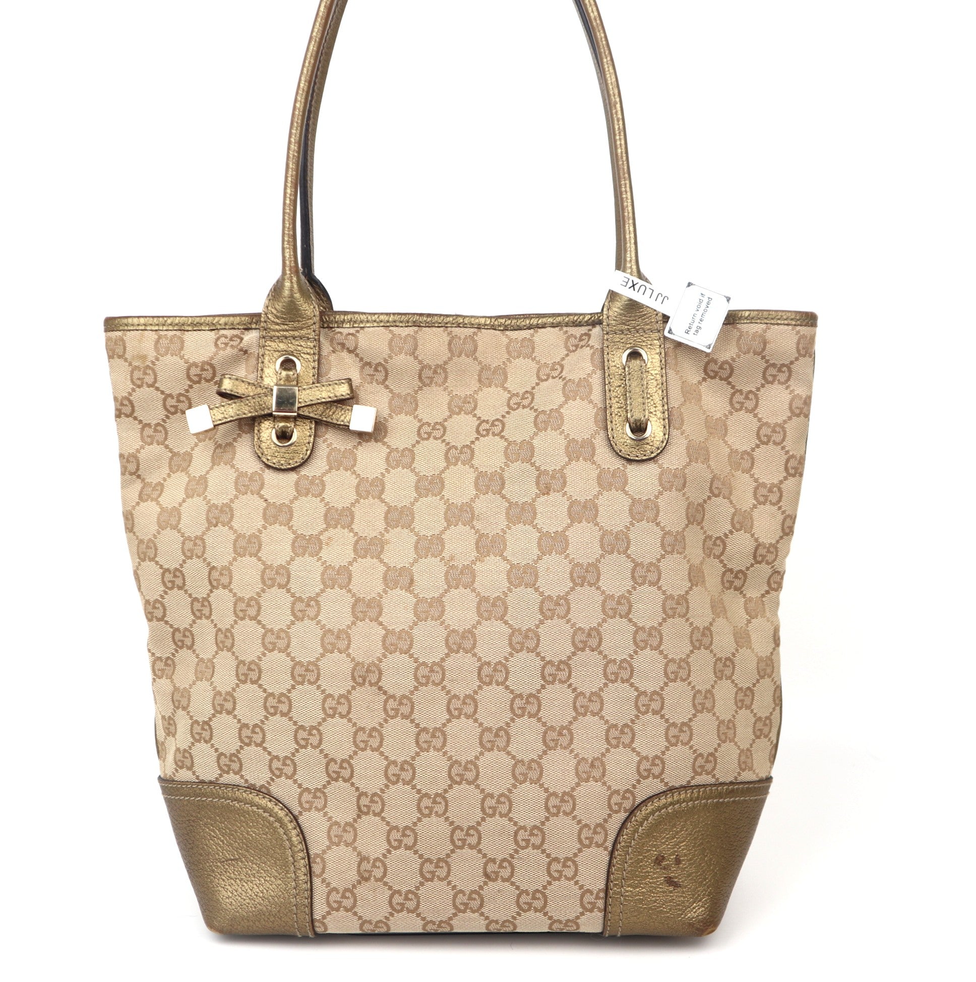 C1117 Gucci GG Canvas Princy Tote Bag-Pre Owned