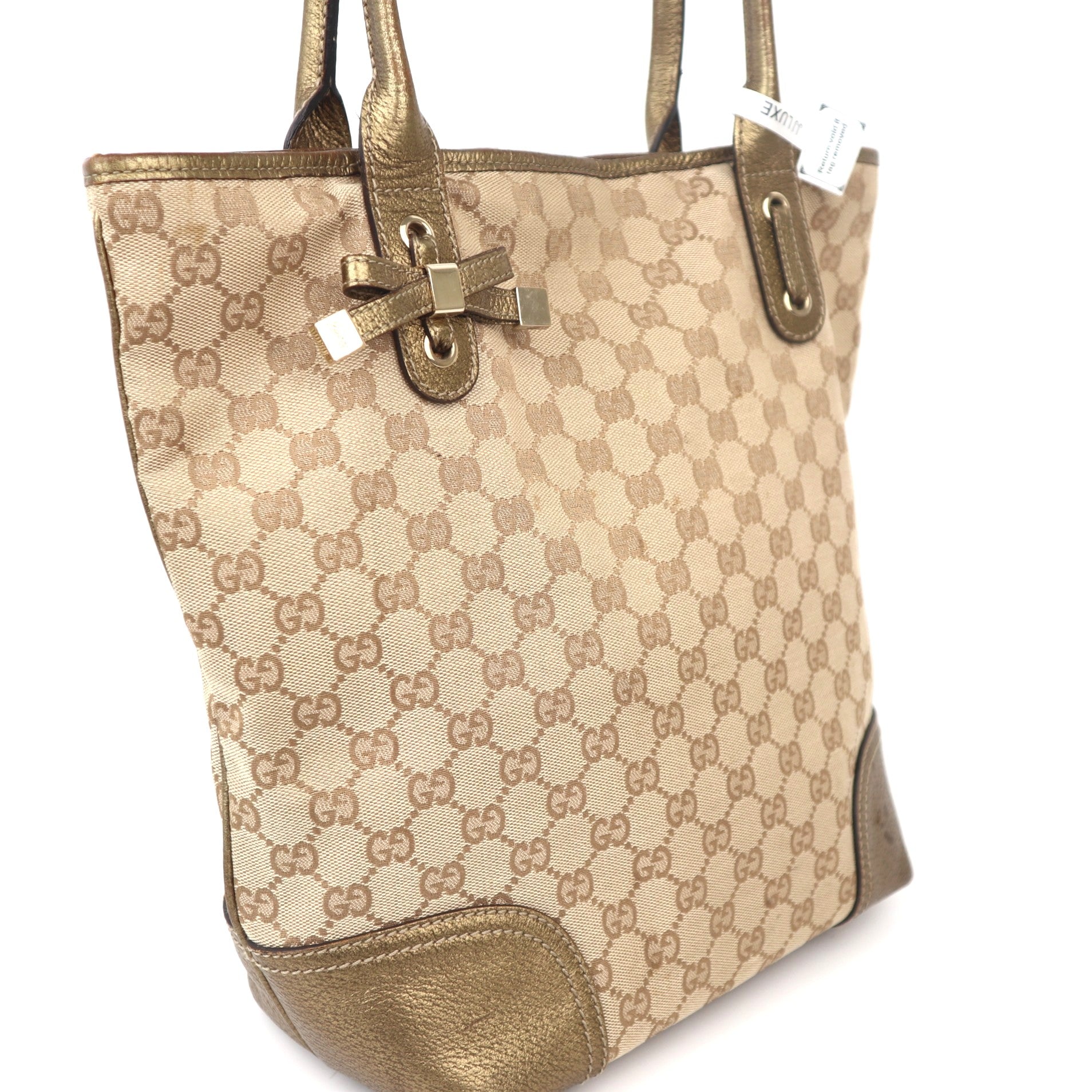 C1117 Gucci GG Canvas Princy Tote Bag-Pre Owned