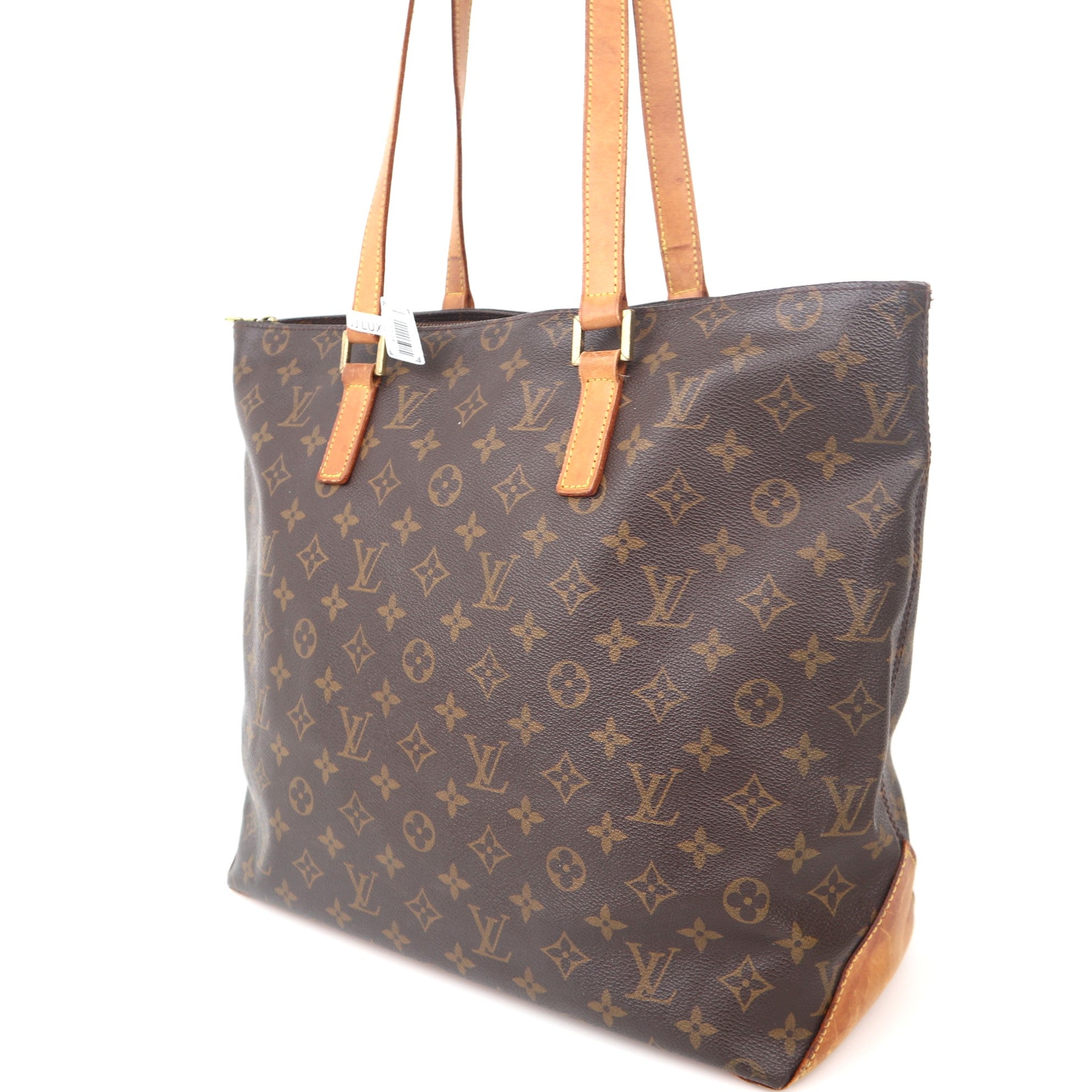 C1124 Louis Vuitton Cabas Mezzo Monogram Tote shoulder Bag-Pre Owned