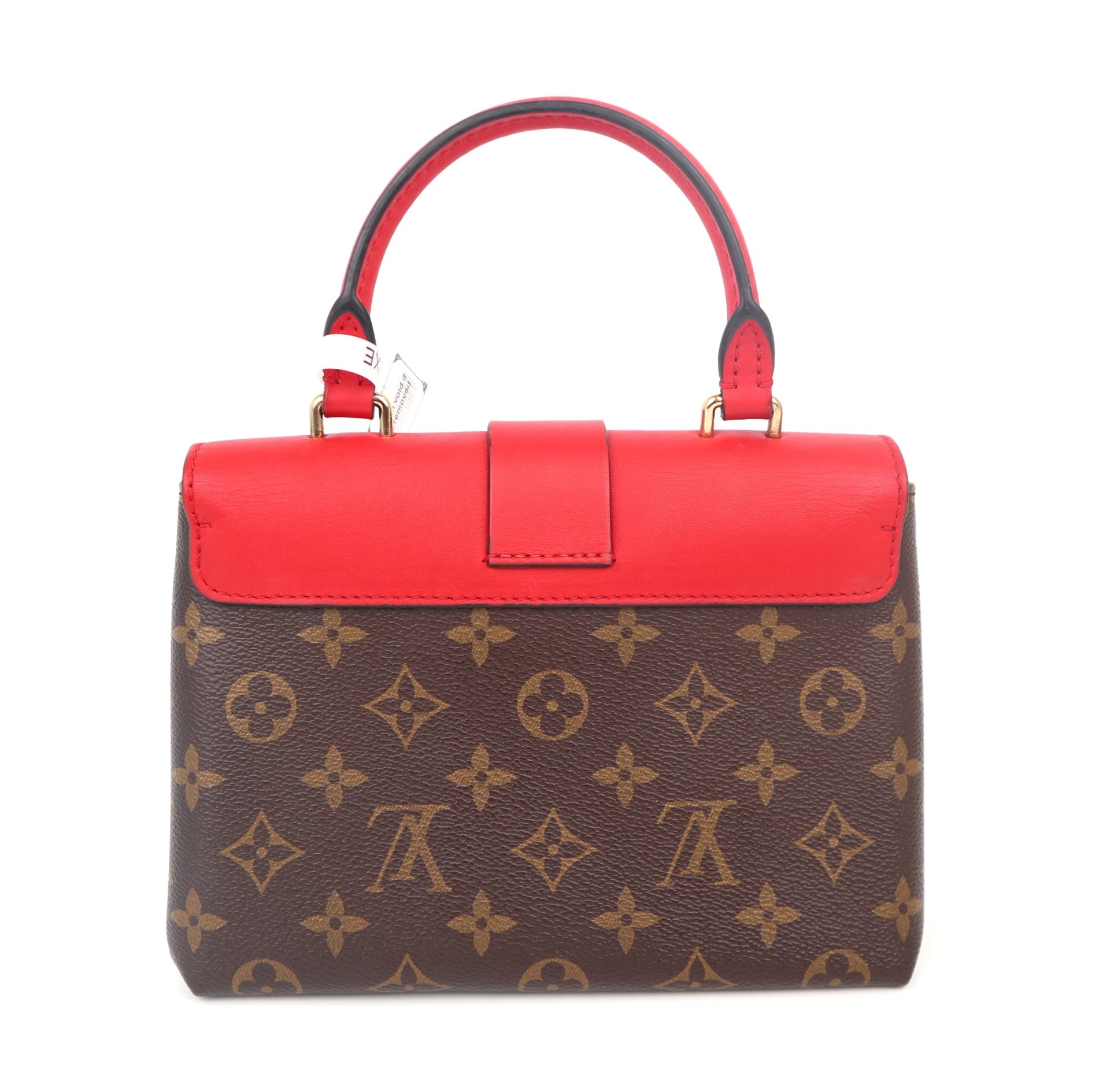 C1127 Louis Vuitton Locky Handbag Monogram Canvas with Leather BB satchel-Pre Owned