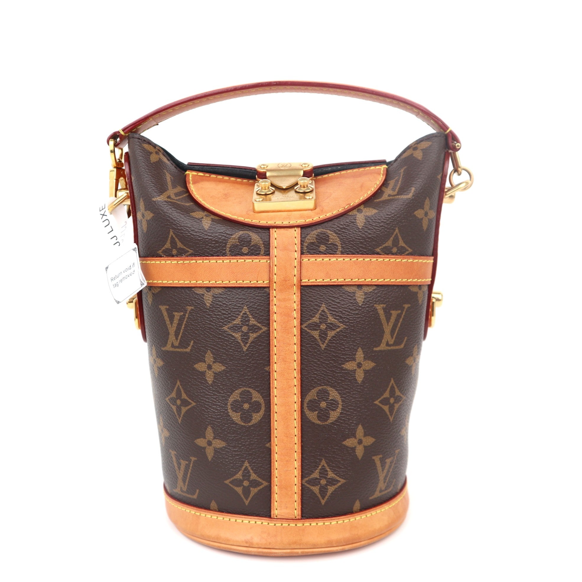 C1128 Louis Vuitton Monogram Canvas Duffle Bucket Bag-Pre Owned