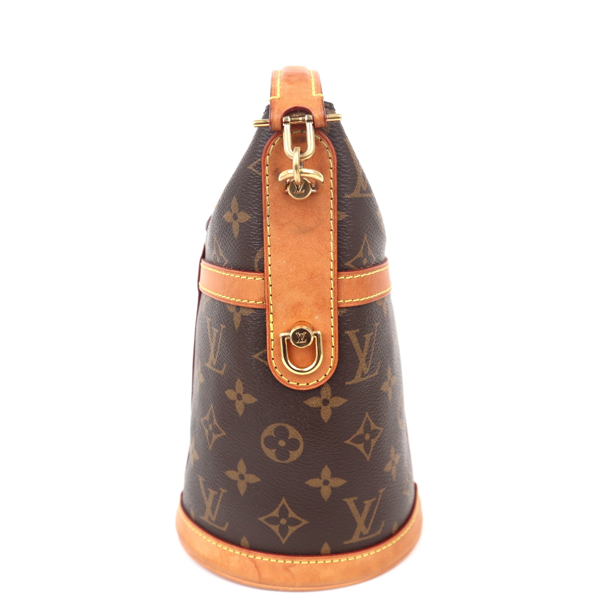 C1128 Louis Vuitton Monogram Canvas Duffle Bucket Bag-Pre Owned