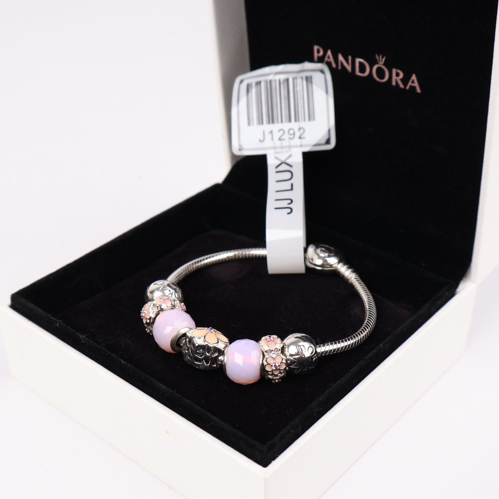 J1292 Pandora Moments Snake Chain Bracelet in Sterling Silver- Pre Owned