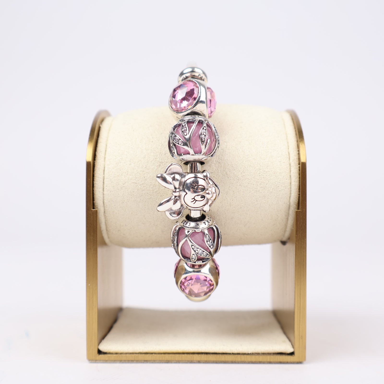 J1305 Pandora Pink Sparkle Fantasy Bracelet Set- Pre Owned