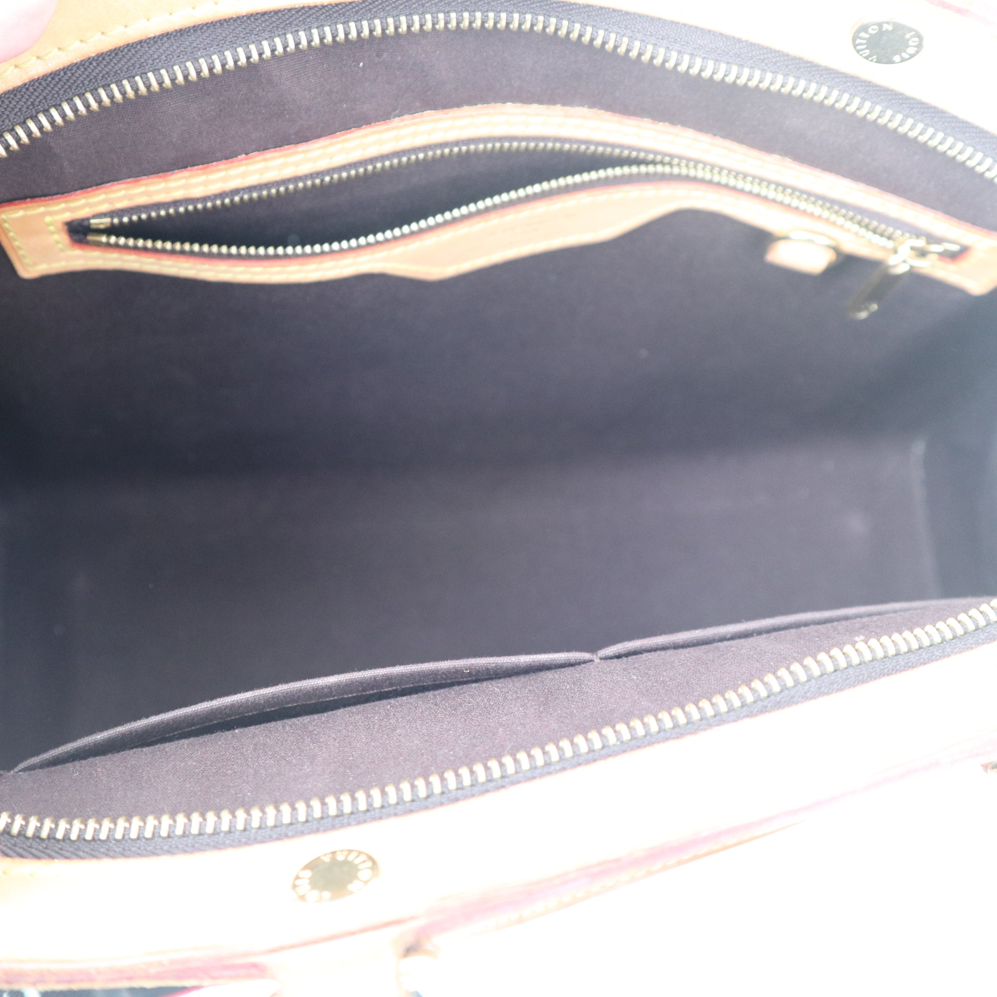 C1132 Louis Vuitton Amarante Monogram Vernis Brea MM Bag-Pre Owned