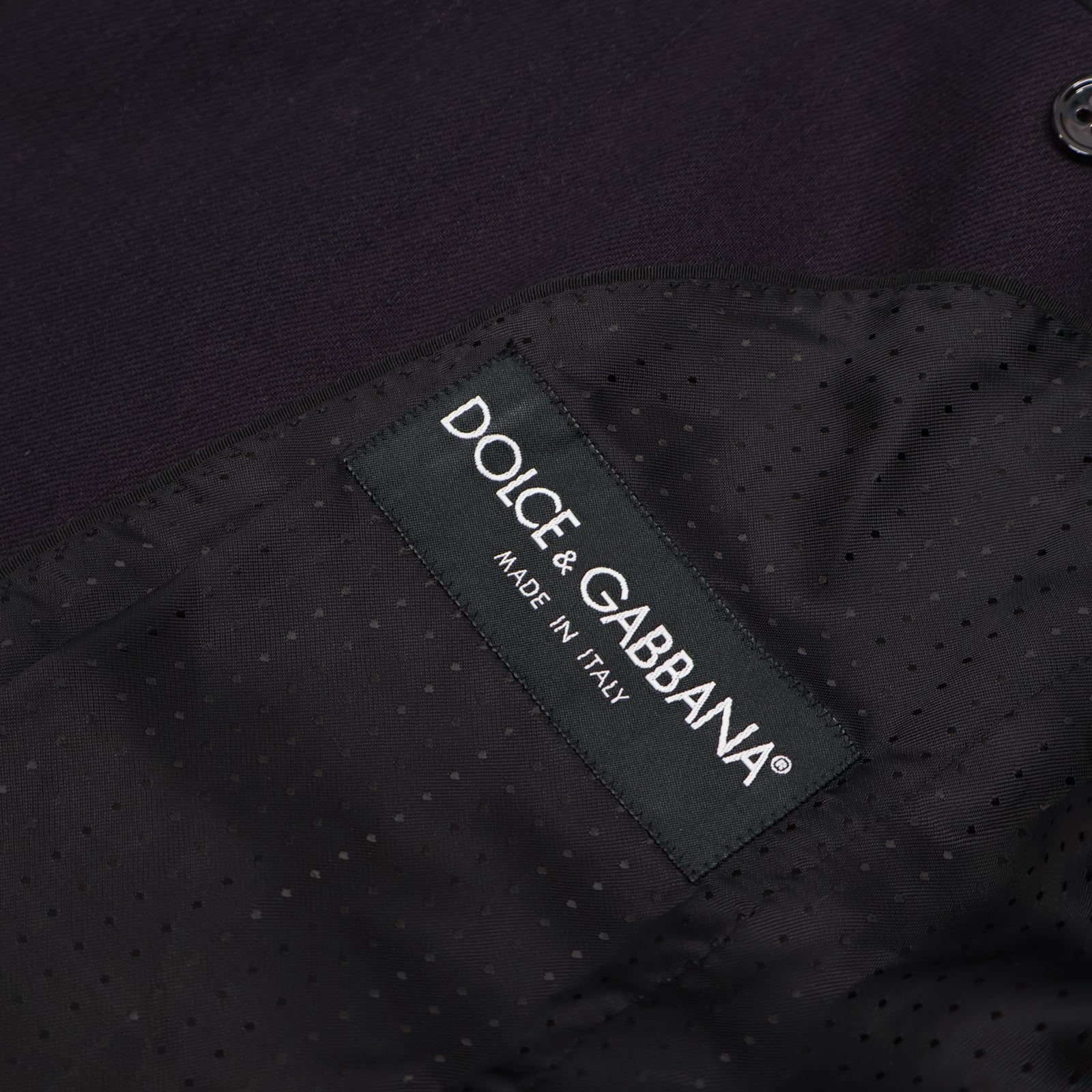 J1285# Dolce & Gabbana Navy Single-Breasted Trim Blazer- Pre Owned