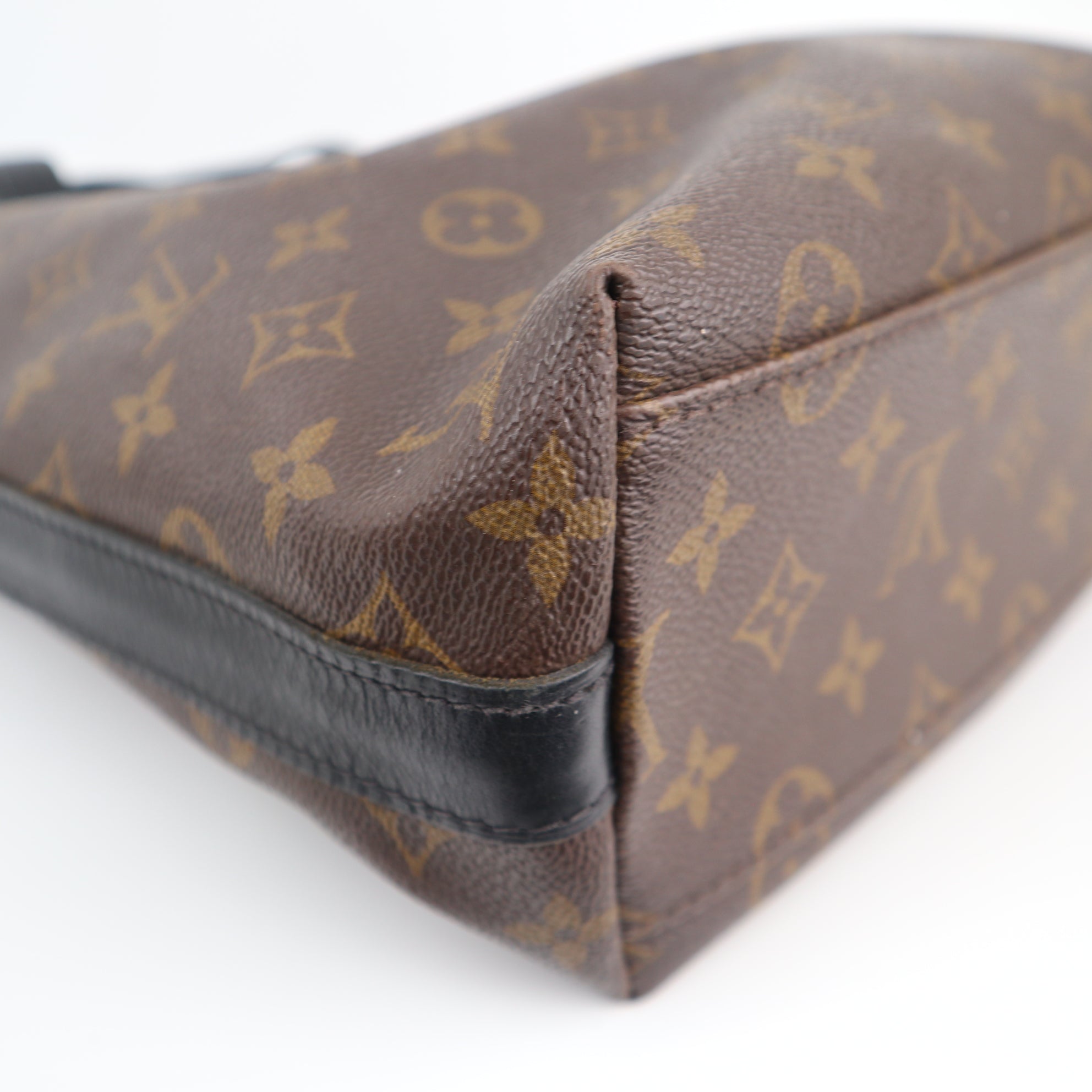 Louis Vuitton Monogram Macassar Canvas Kitan Shoulder Bag C1735 | Pre-Owned Very Good Black Monogram, Macassar Canvas