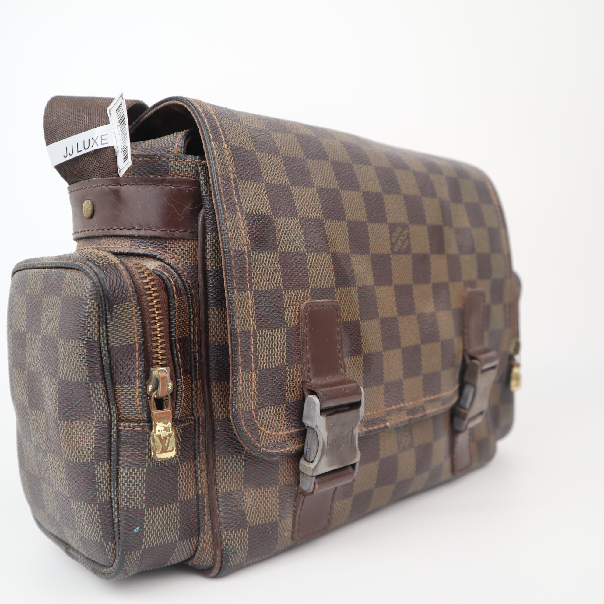 C1138 Louis Vuitton Damier Canvas Melville Reporter Bag-Pre Owned