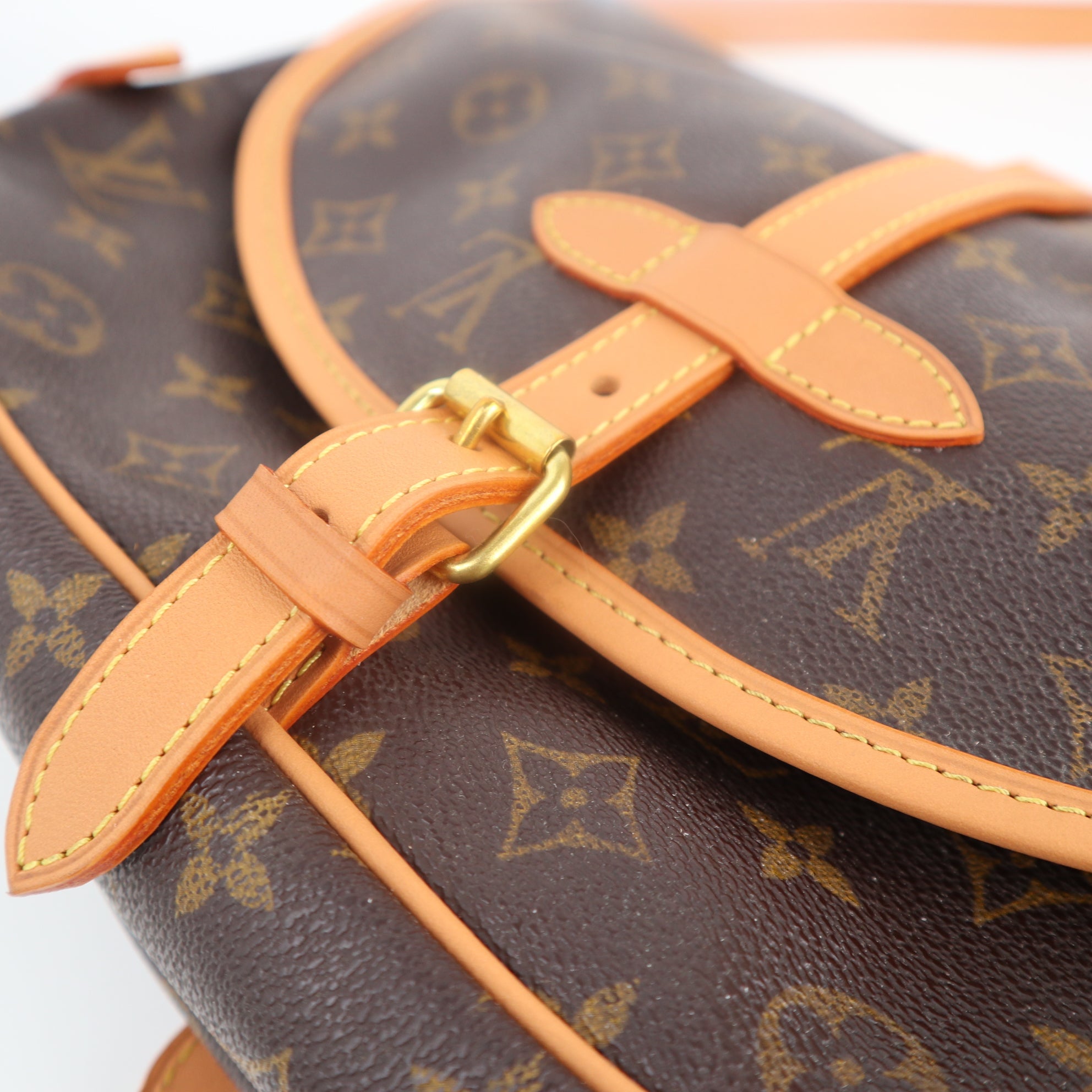 Louis Vuitton Monogram Canvas Saumur 30 Shoulder Bag C1741R | Pre-Owned Excellent Brown Monogram Canvas