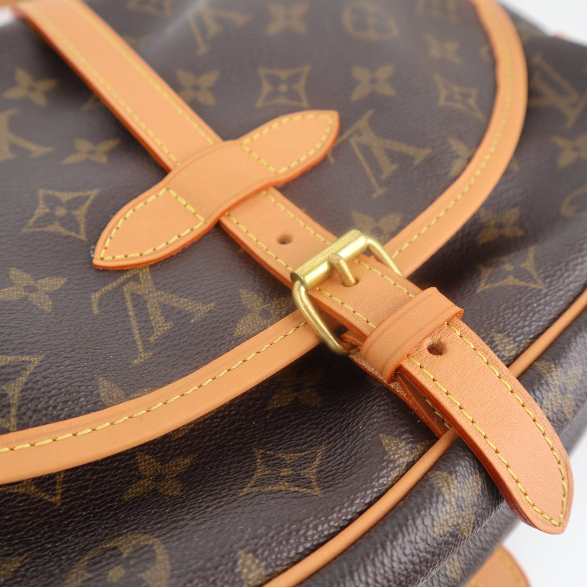 Louis Vuitton Monogram Canvas Saumur 30 Shoulder Bag C1742R | Pre-Owned Excellent Brown Monogram Canvas