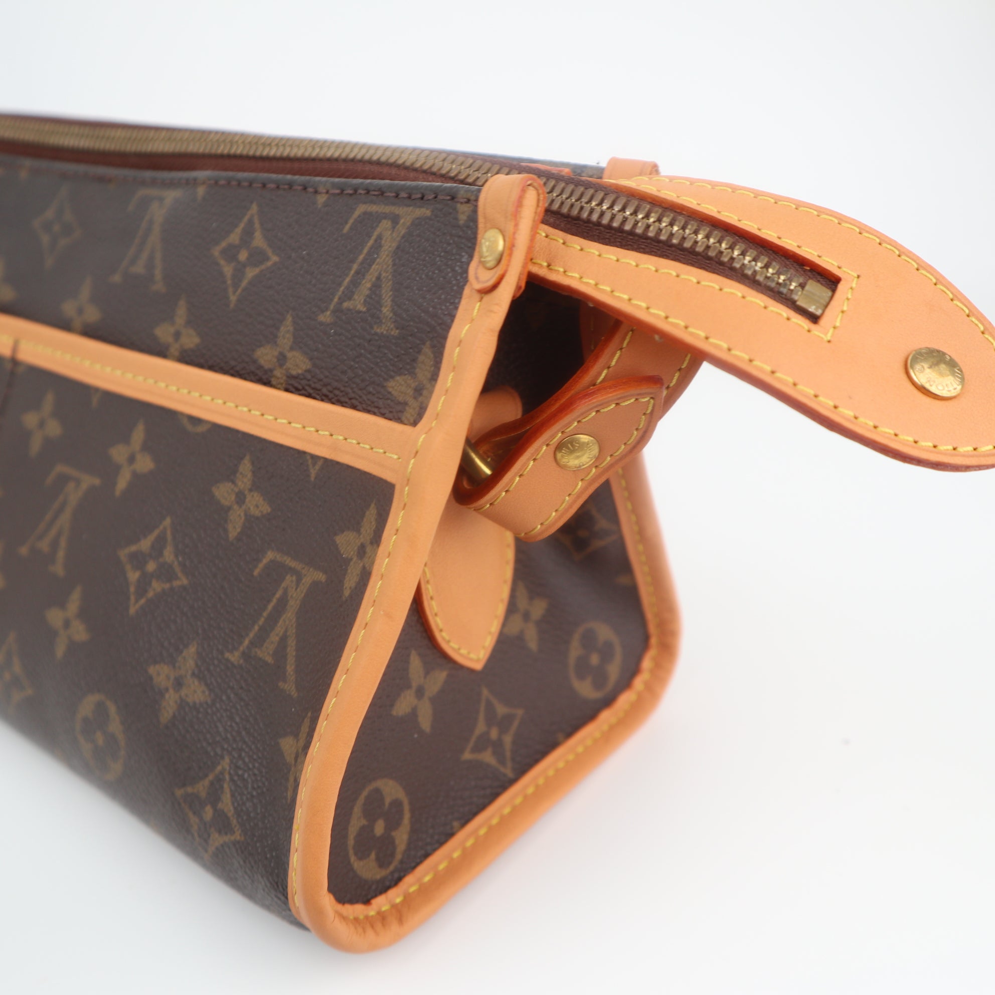 Louis Vuitton Monogram Canvas Popincourt Long Shoulder Bag C1745R | Pre-Owned Excellent Brown Monogram Canvas