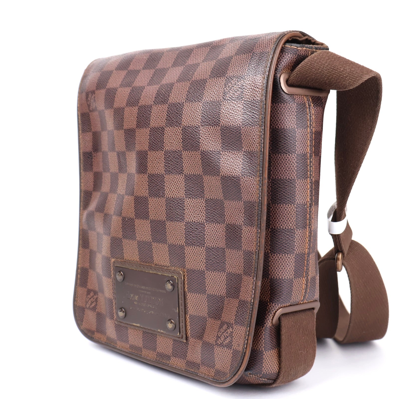 J1254 Louis Vuitton Damier Canvas Brooklyn Messenger Bag- Pre Owned