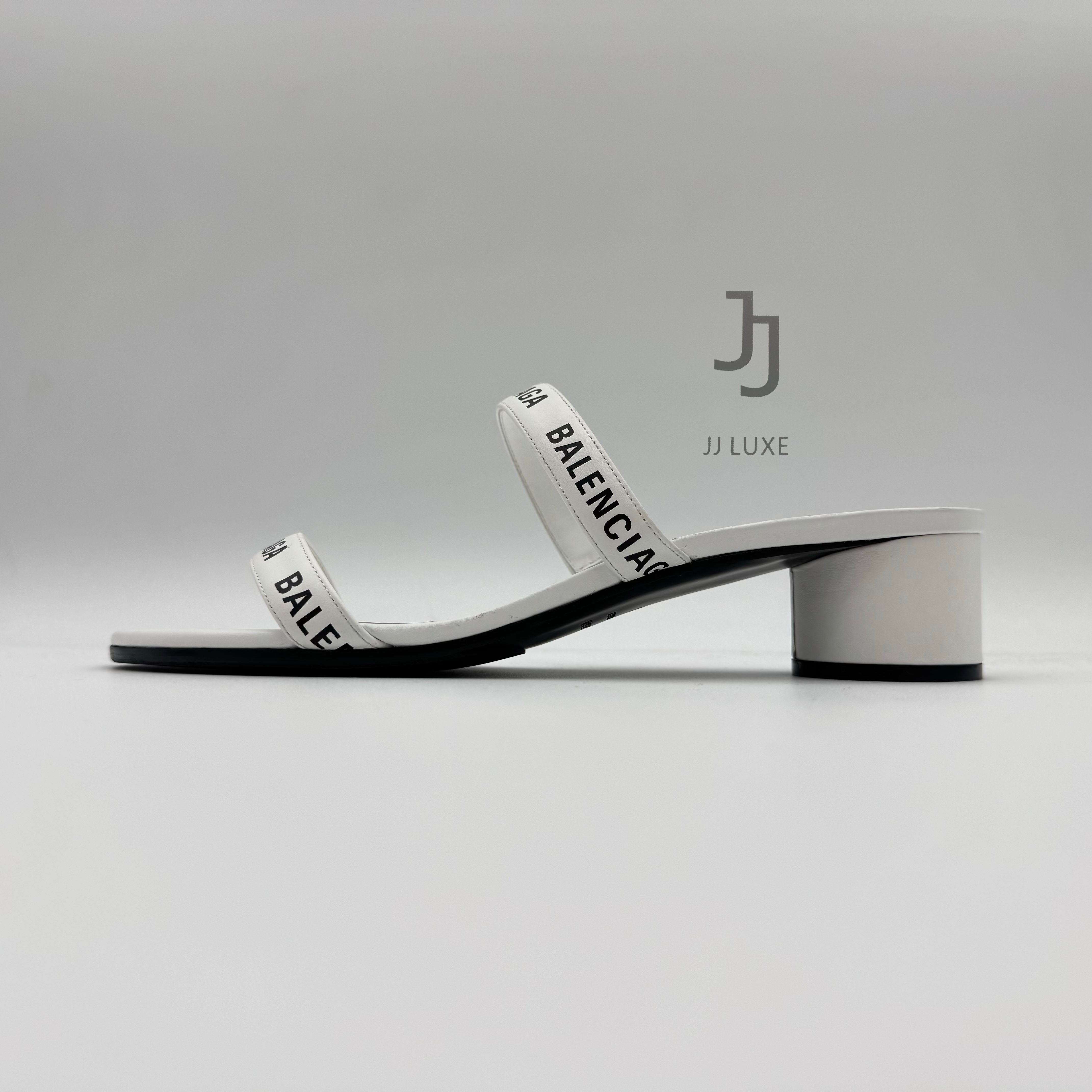 Balenciaga 45mm logo-strap sandals size38- 100% new