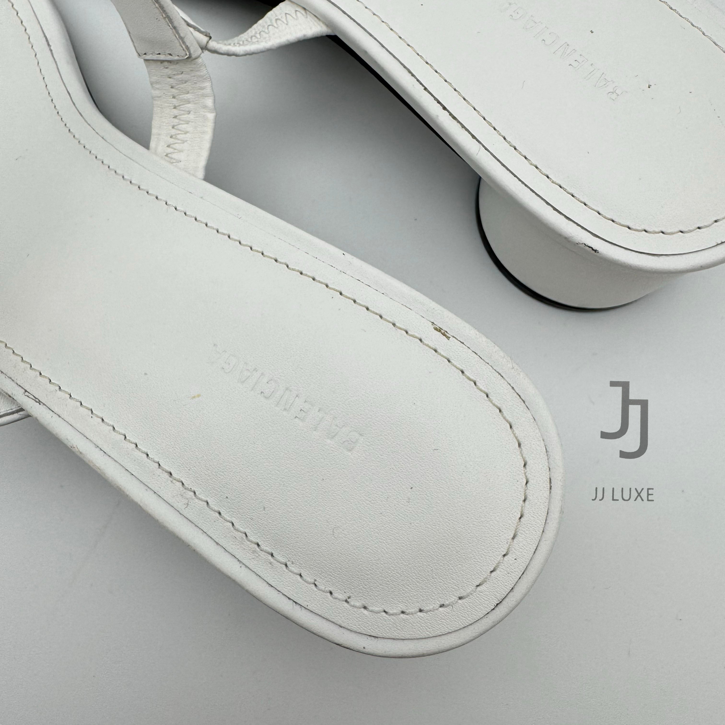 Balenciaga 45mm logo-strap sandals size38- 100% new
