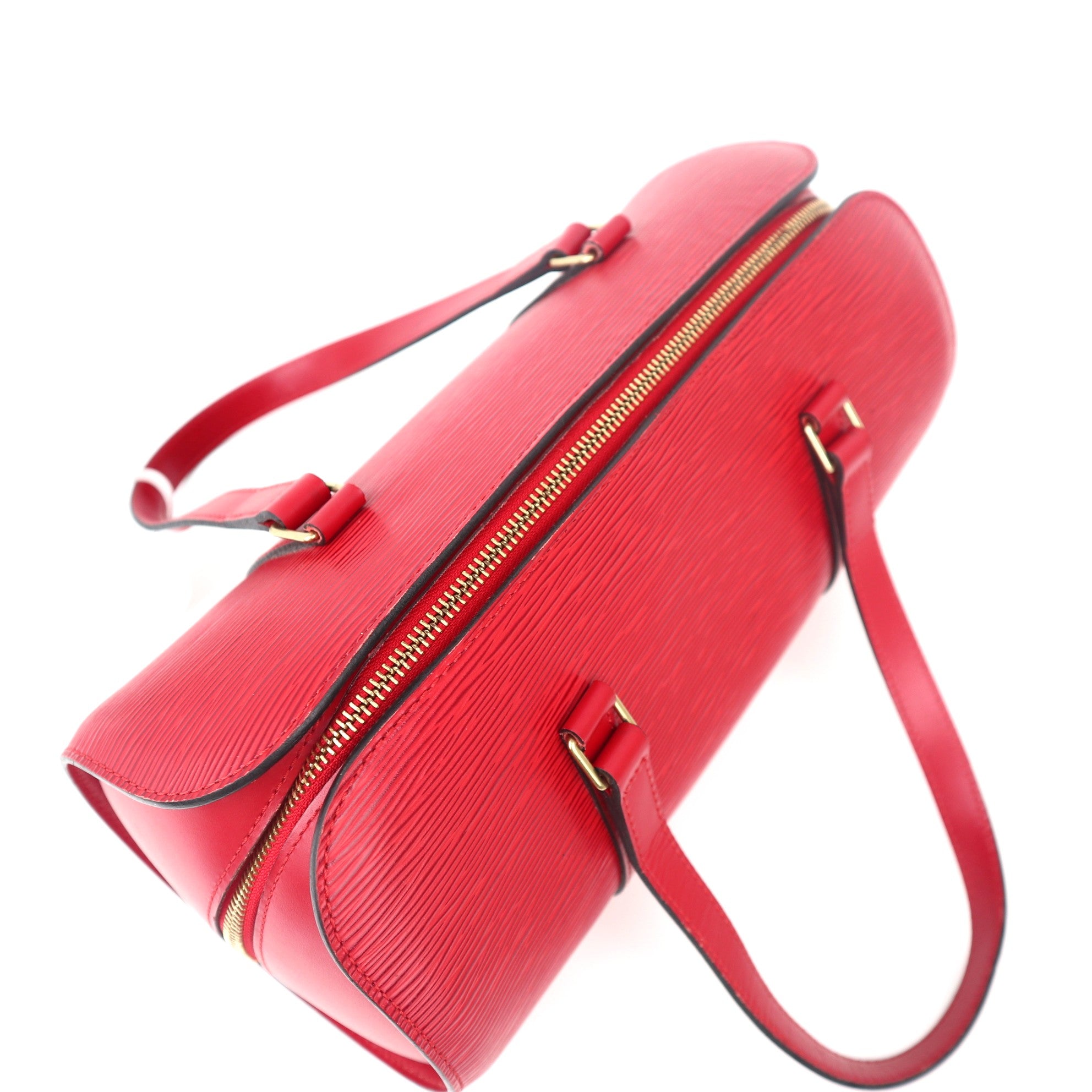 C1150 Louis Vuitton Epi Soufflot Castillan Red-Pre Owned