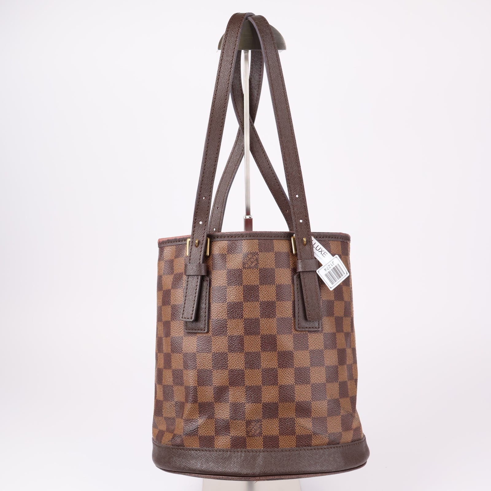 J1274-LOUIS VUITTON Marais Bucket Damier Ebene Canvas- Pre Owned