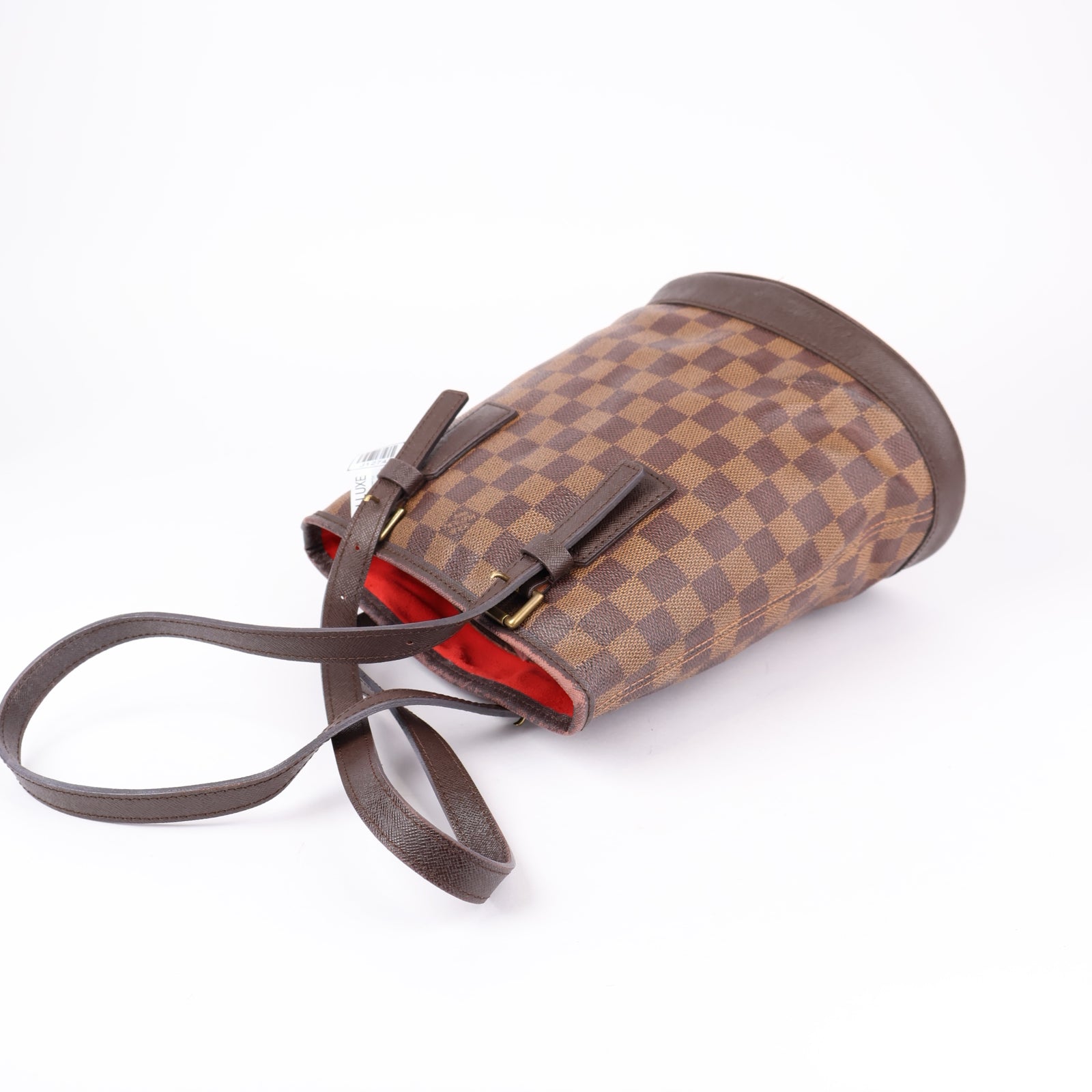 J1274-LOUIS VUITTON Marais Bucket Damier Ebene Canvas- Pre Owned