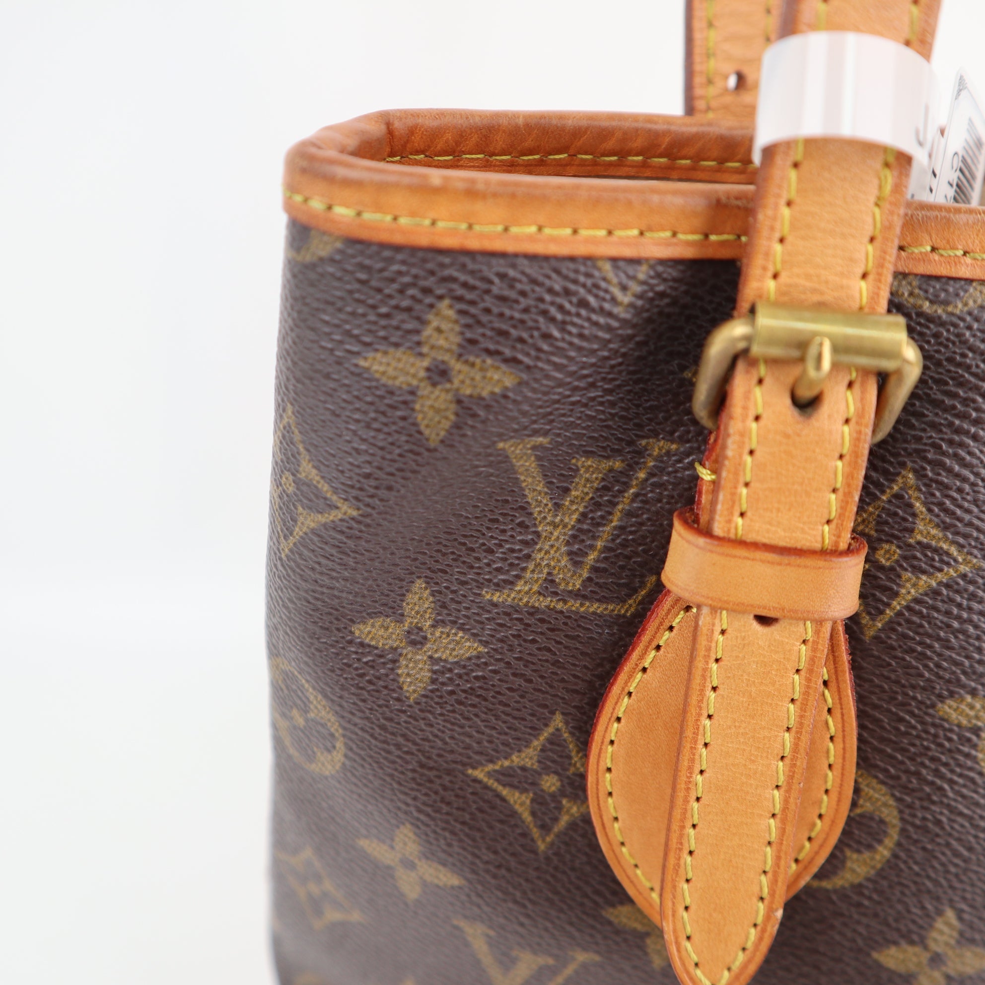 Louis Vuitton Monogram Canvas Bucket PM Shoulder Bag C1765 | Pre-Owned Very Good Brown Monogram Canvas