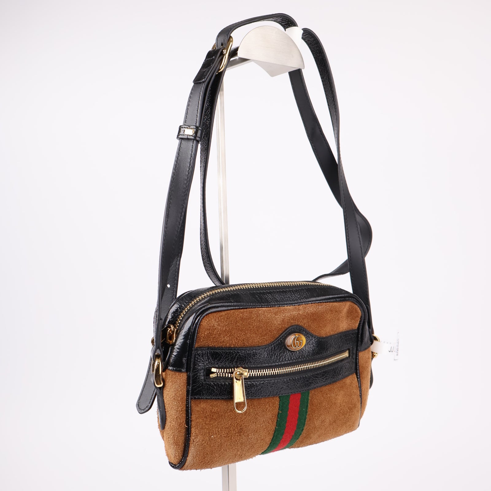 J1232-Brown Gucci Mini Ophidia Crossbody Bag- Pre Owned