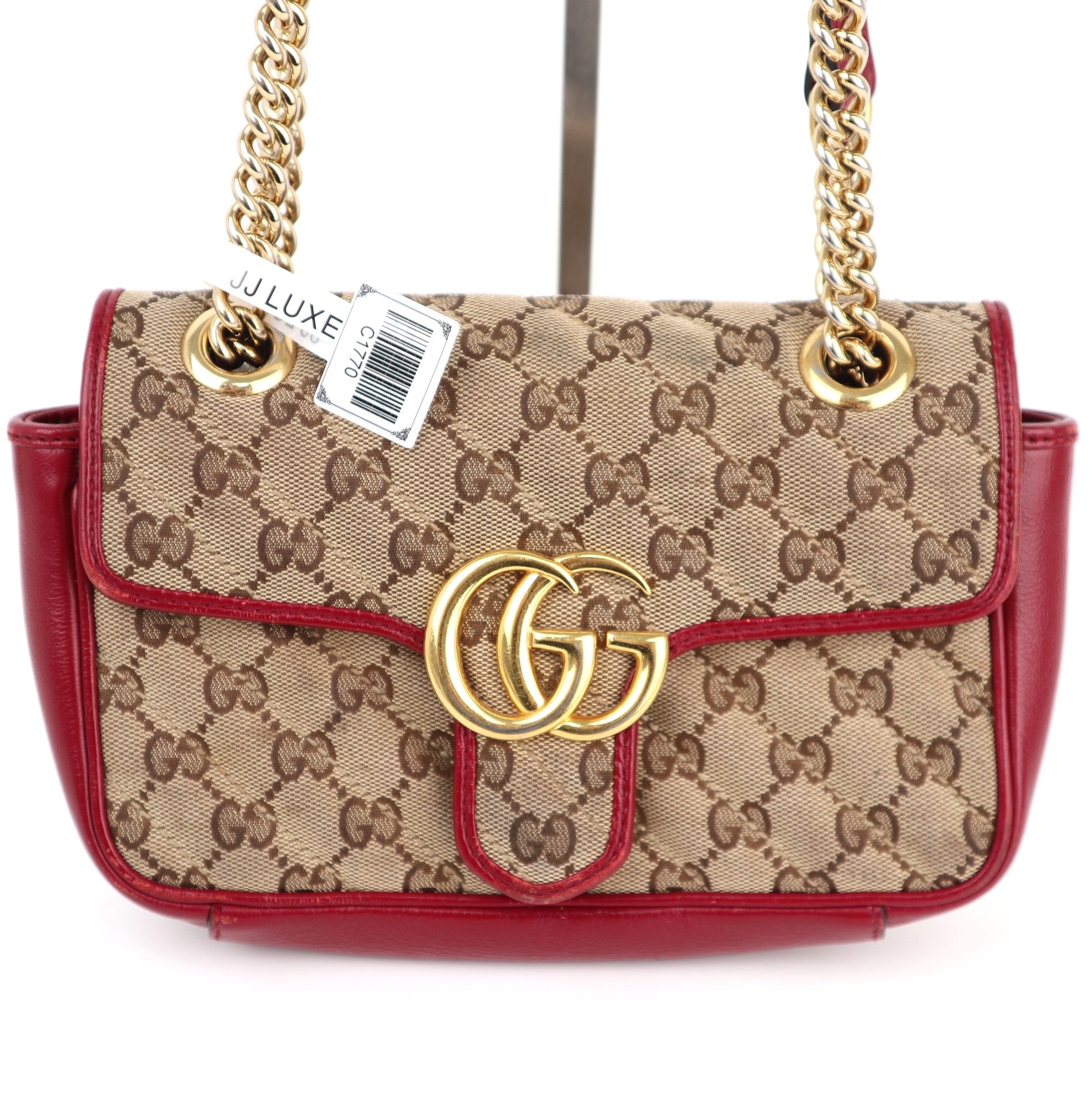 Gucci GG Marmont Mini Canvas Shoulder Bag Shoulder Bag C1770 | Pre-Owned Very Good Brown GG Canvas Canvas