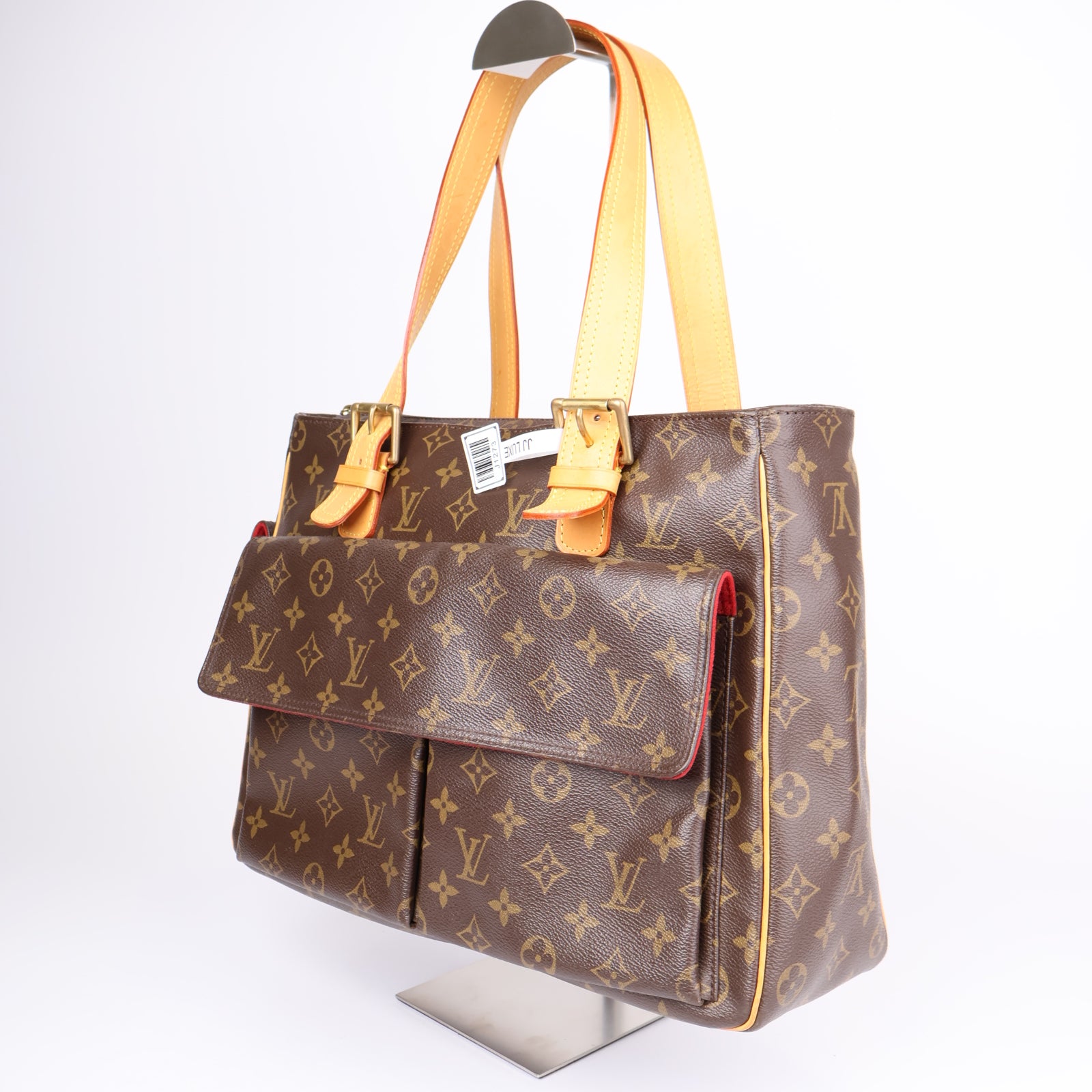 J1273-Louis Vuitton Monogram Multiplicite Tote Bag Brown- Pre Owned