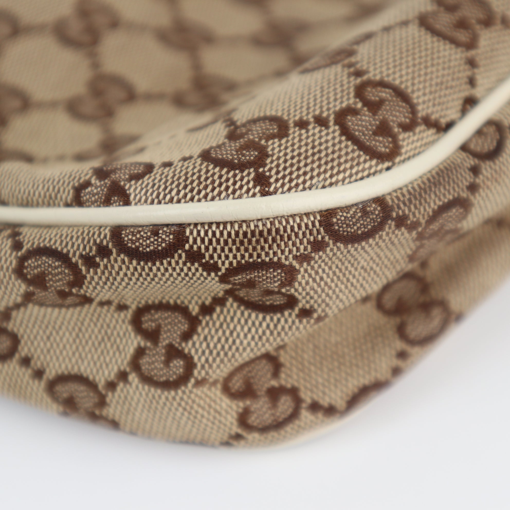 Gucci GG Canvas Hobo Shoulder Bag C1778 | Pre-Owned Excellent Brown GG Canvas
