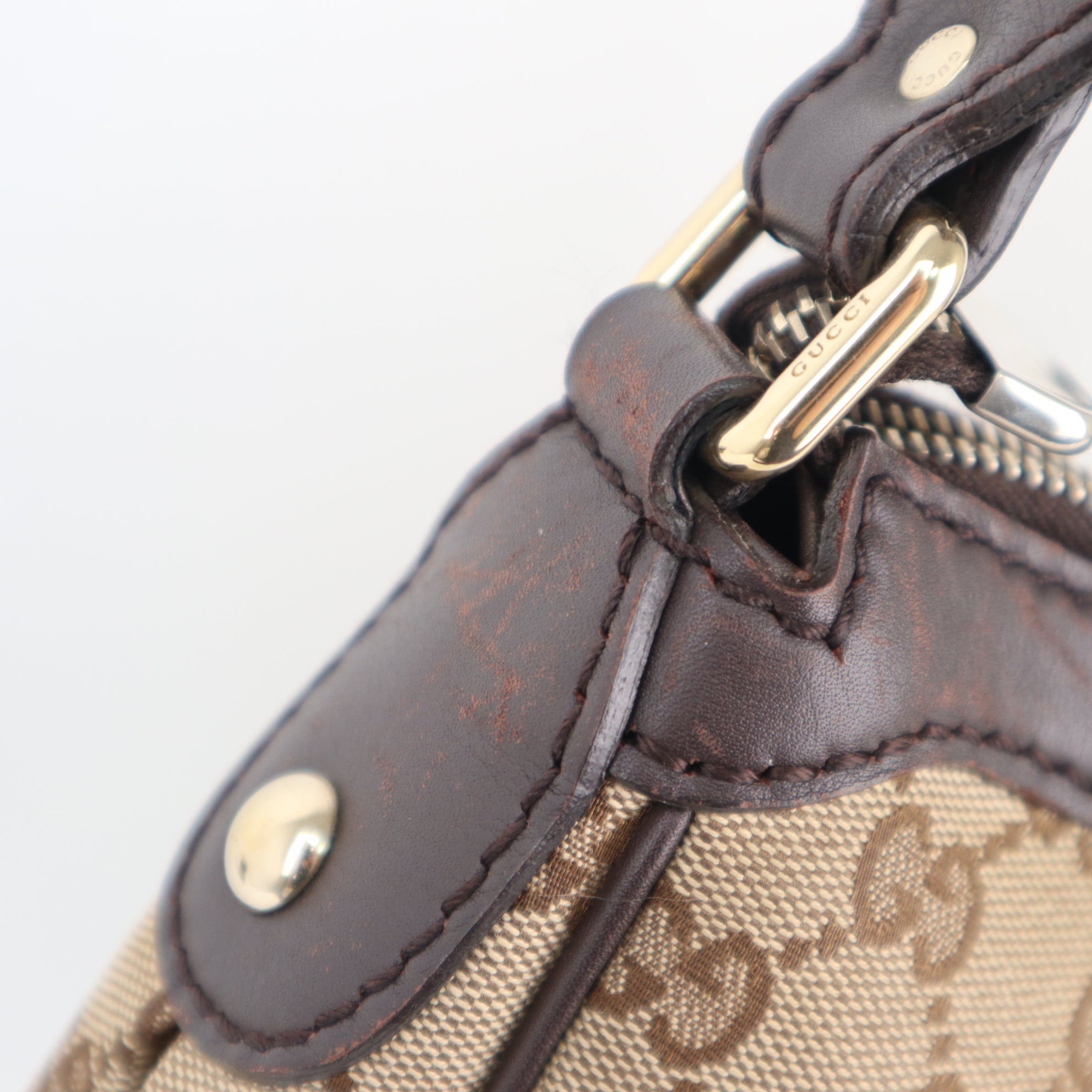 Gucci Beige/Black Sukey Hobo Canvas Shoulder Bag C1783 | Pre-Owned Very Good Beige / Black Canvas