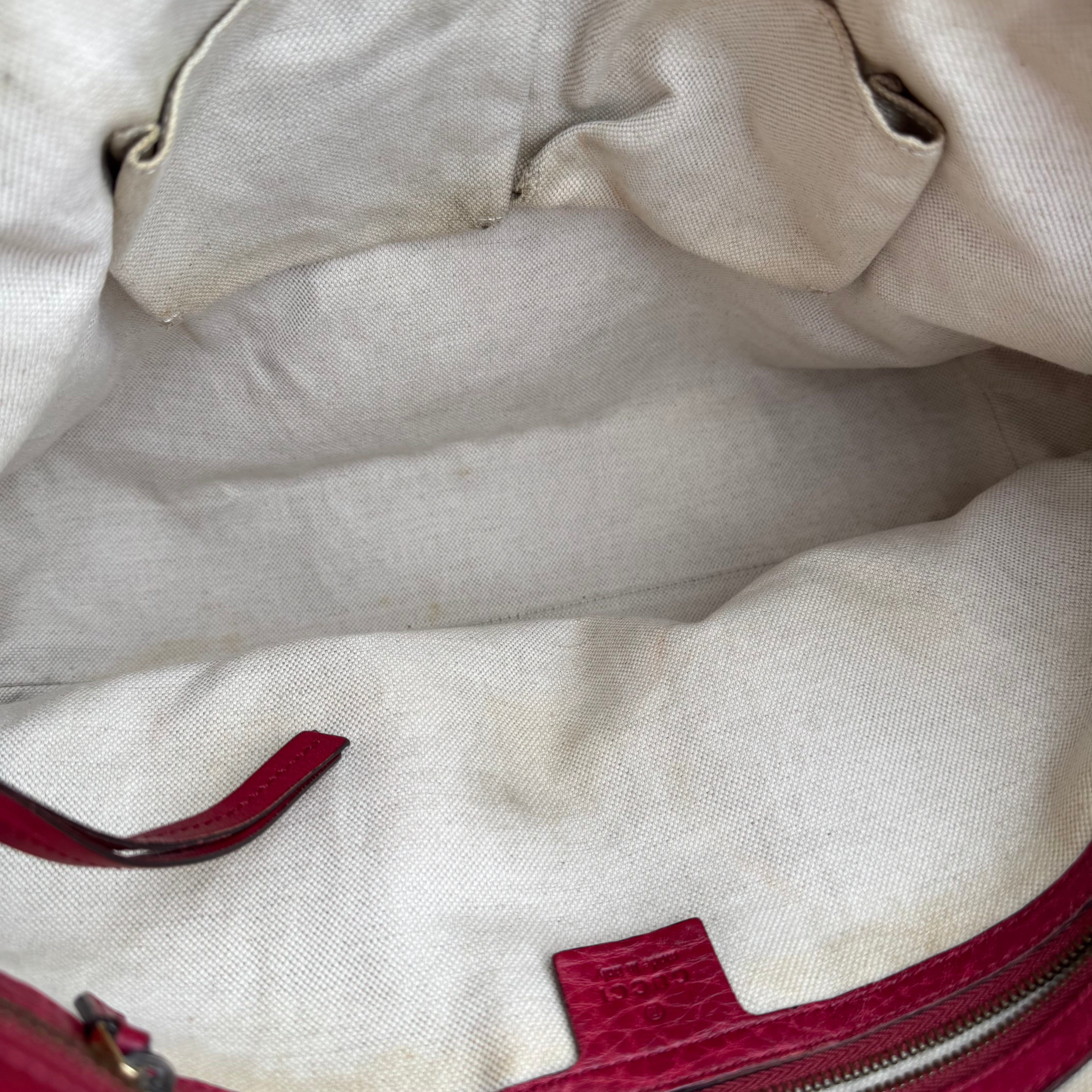 J3511 Gucci Medium Leather Miss GG satchel- Pre Owned