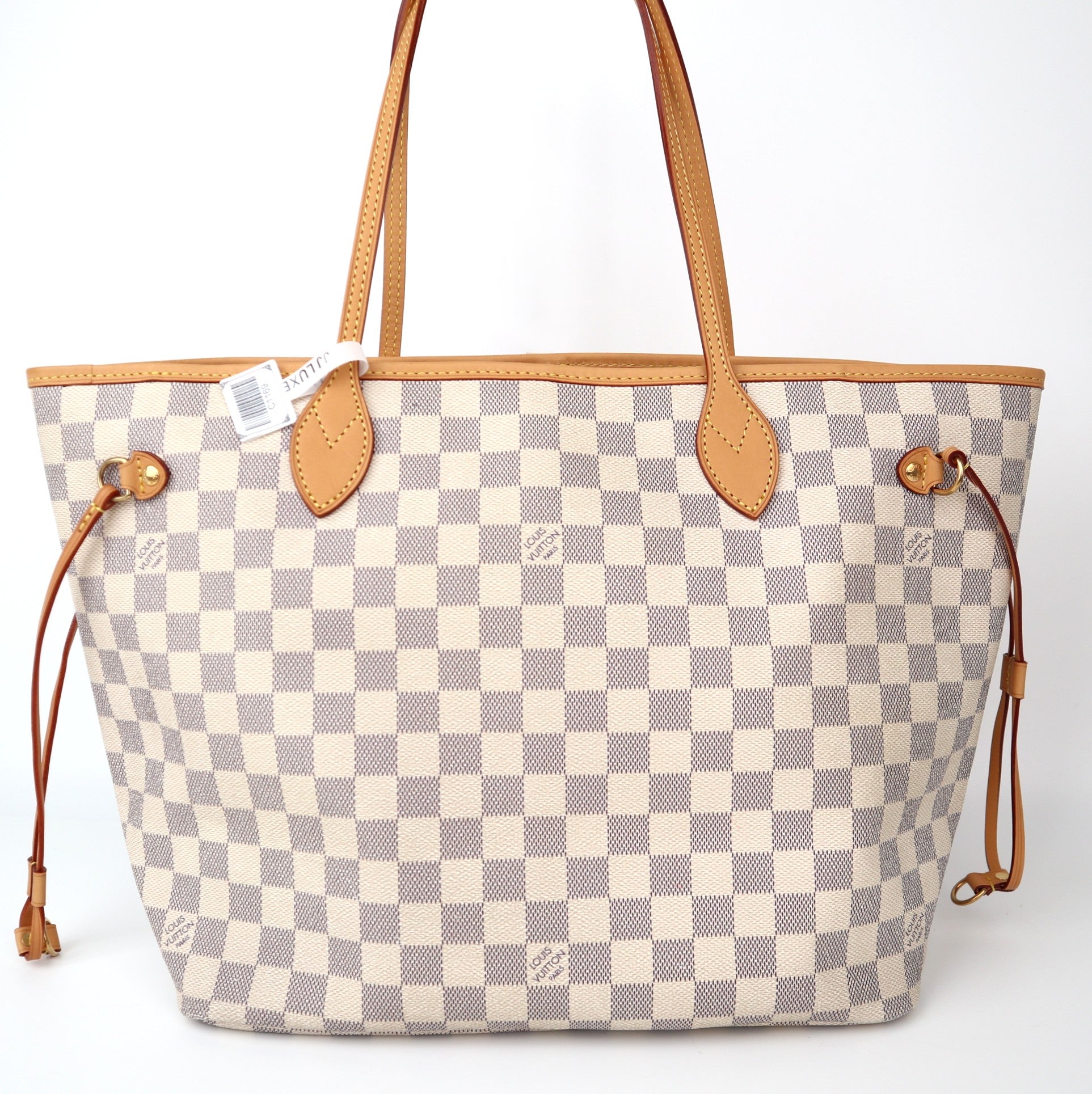 C1169 Louis Vuitton Damier Azur Neverfull MM-Pre Owned