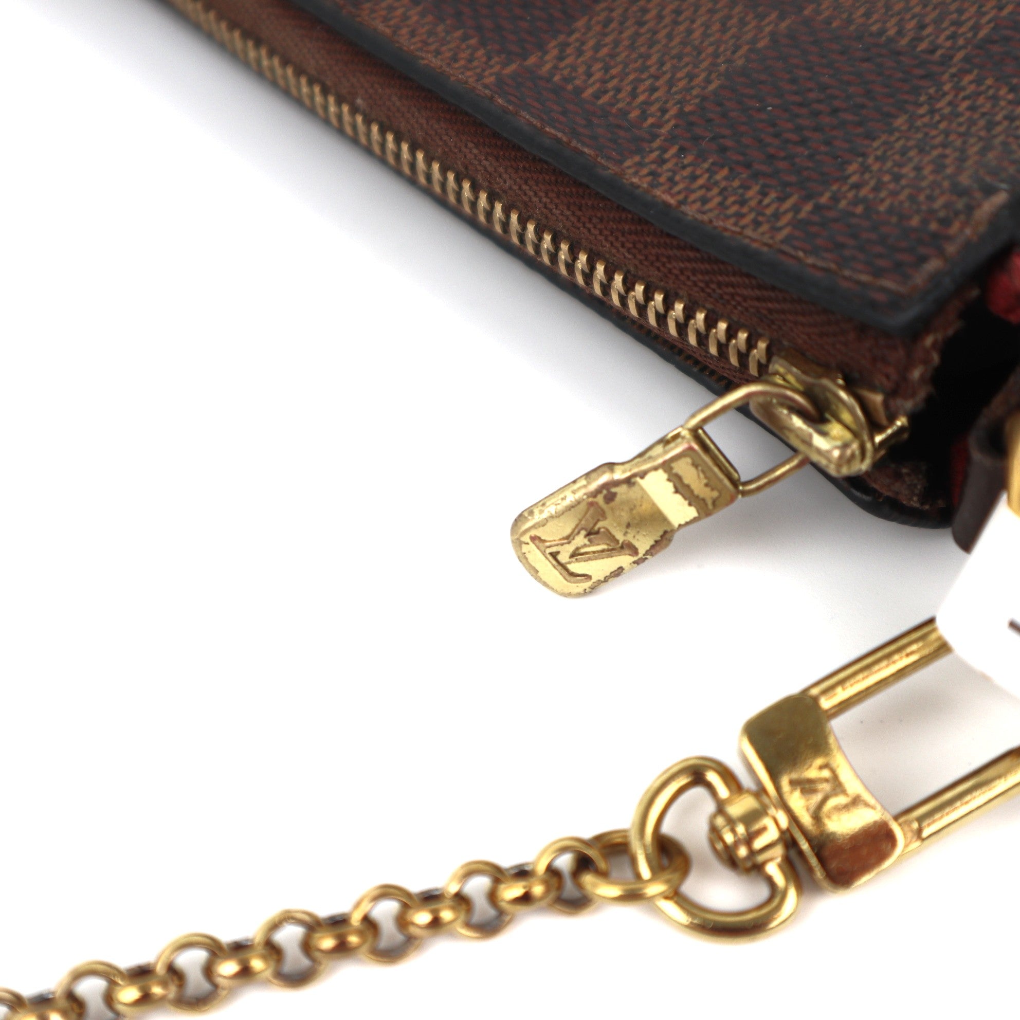 C1187 Louis Vuitton Damier Canvas Eva Clutch Bag-Pre Owned