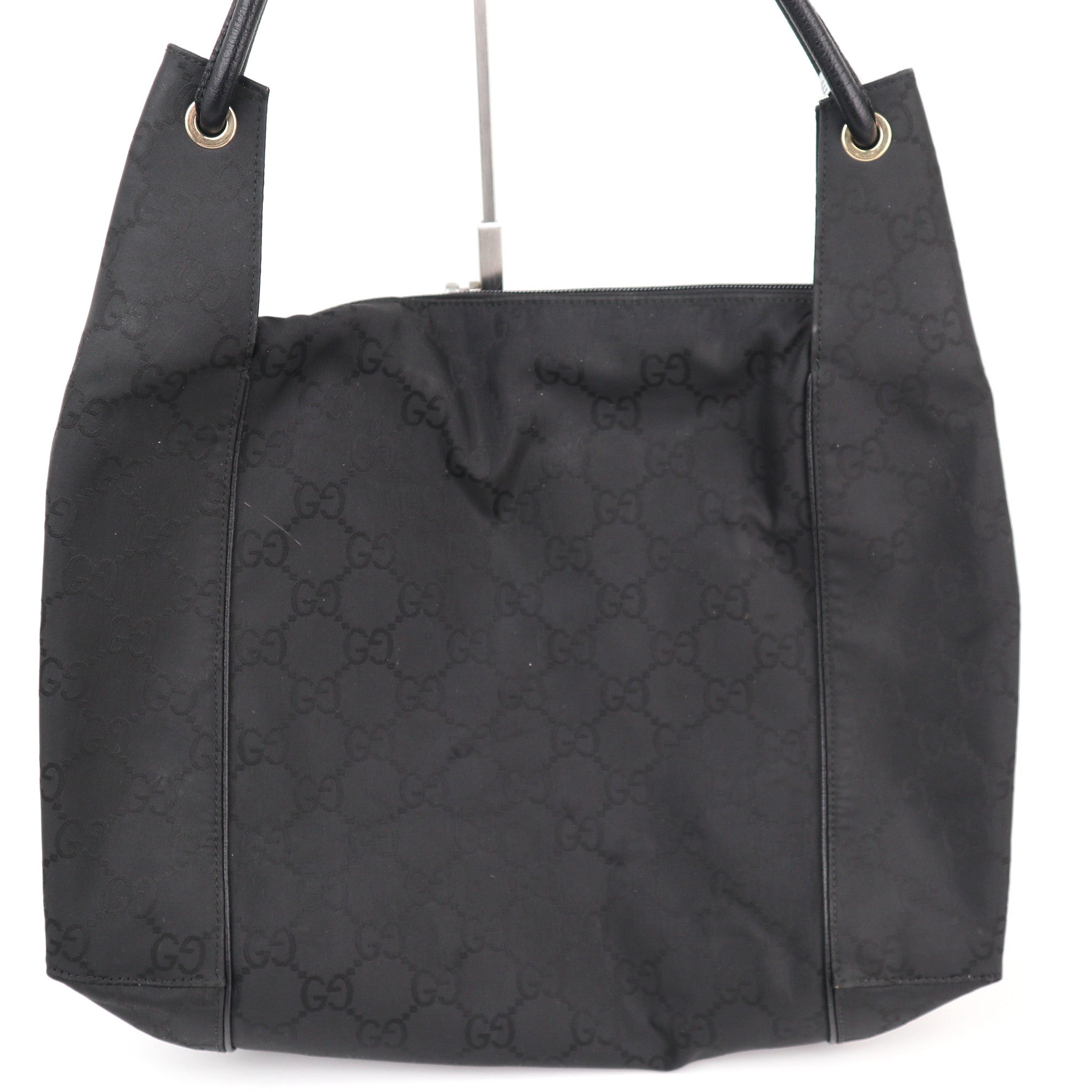 Gucci Black GG Monogram Hobo Shoulder Bag C1791 | Pre-Owned Very Good Black Monogram, GG Canvas