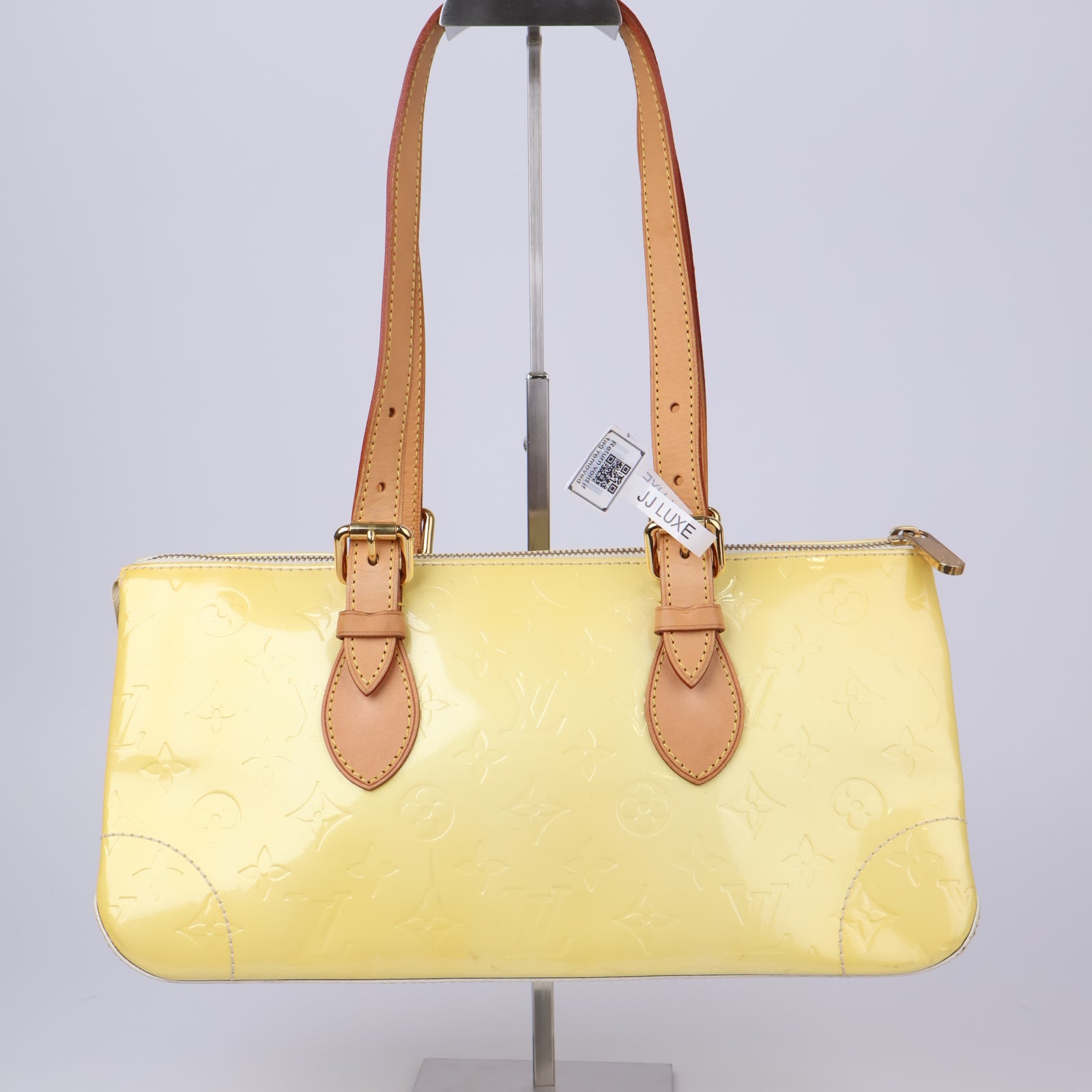 J1223-LOUIS VUITTON Perle Monogram Vernis Rosewood Bag- Pre Owned